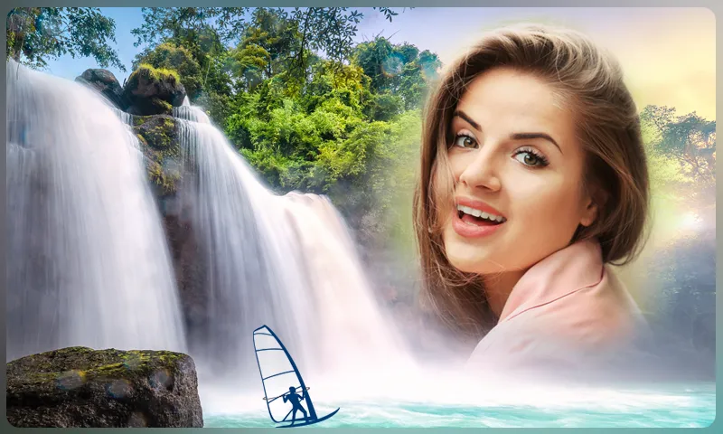 Waterfall Photo Frames | Indus Appstore | Screenshot