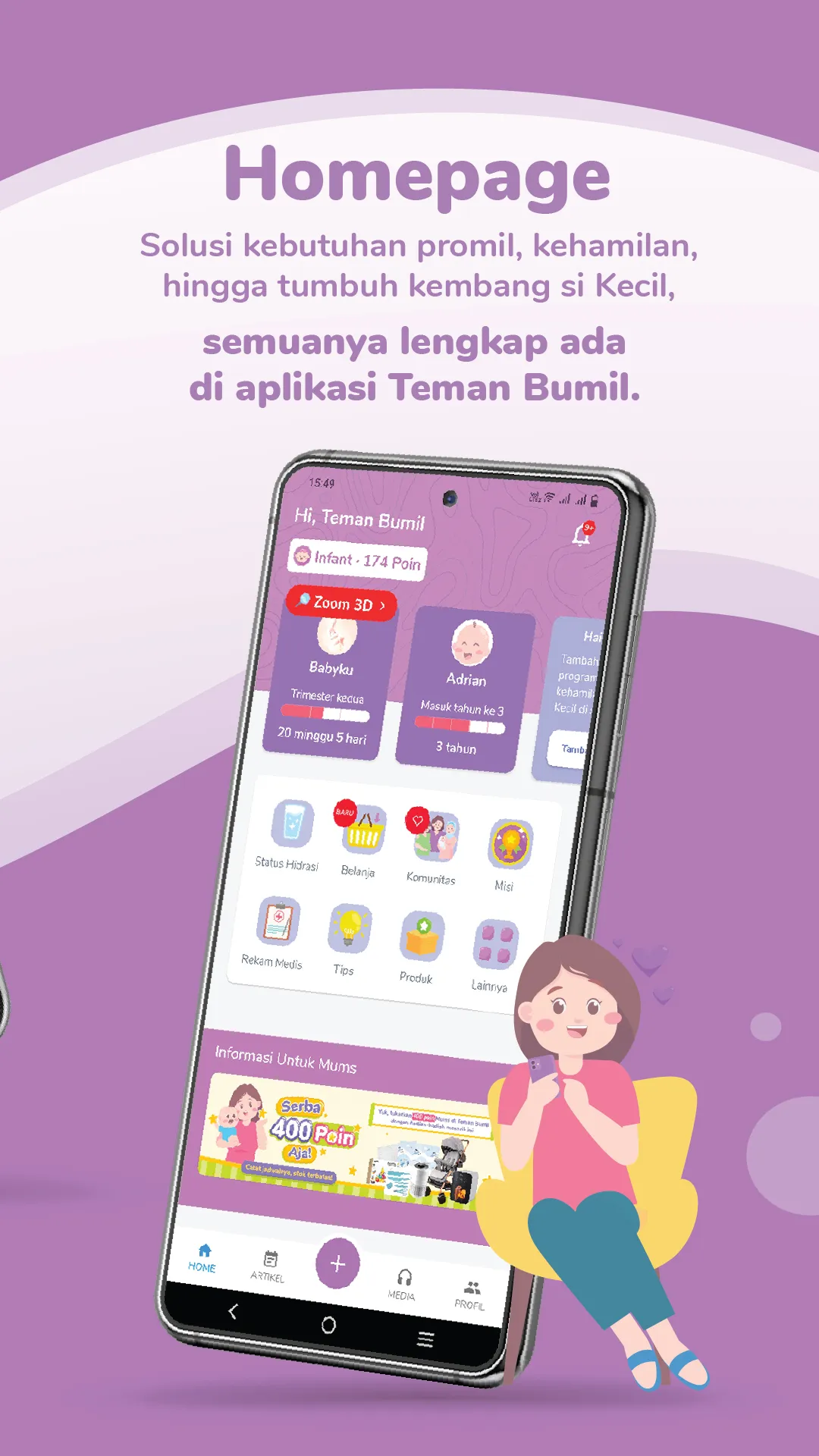 Teman Bumil - Kehamilan & Anak | Indus Appstore | Screenshot