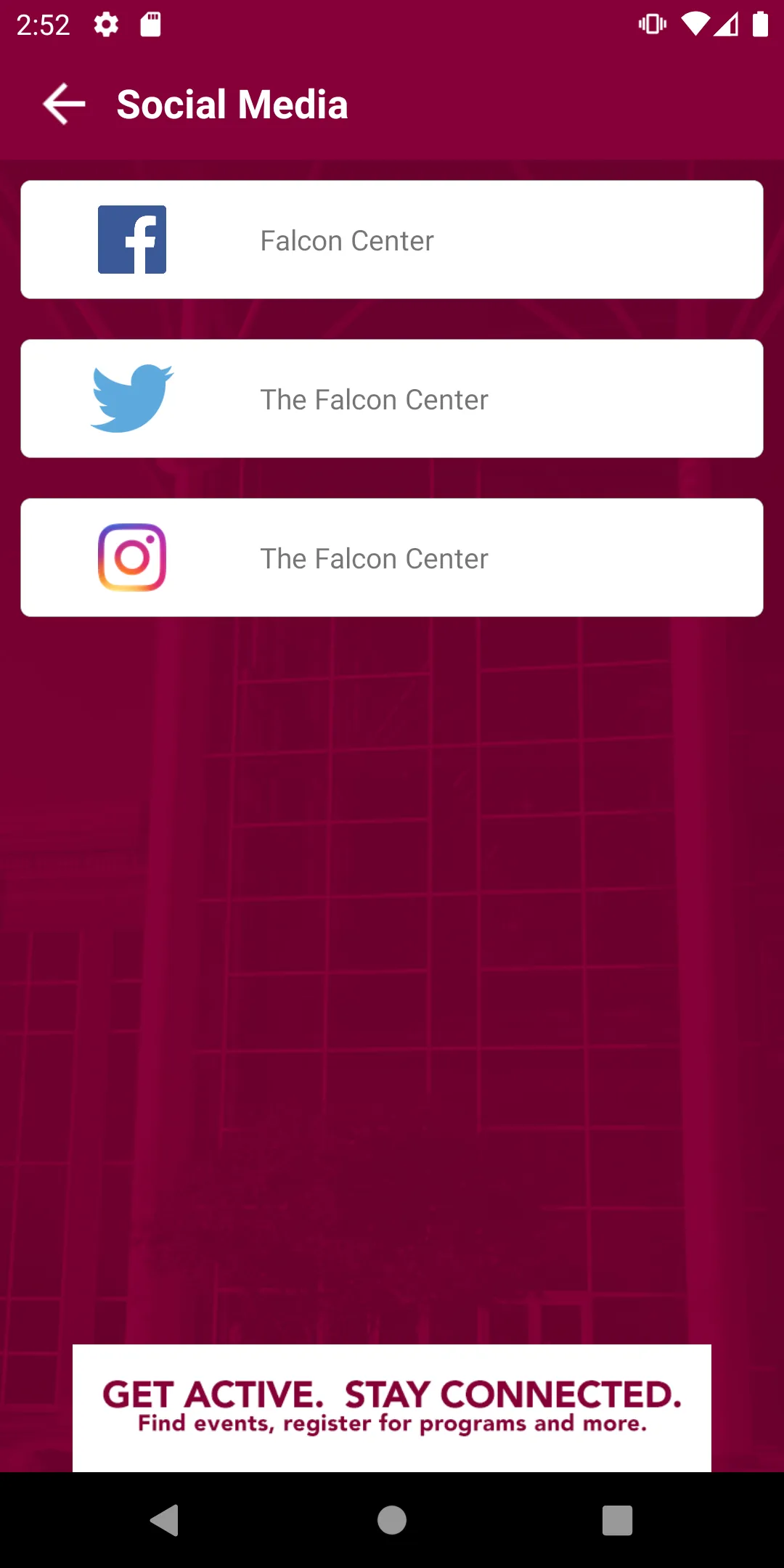 Fairmont State Falcon Center | Indus Appstore | Screenshot