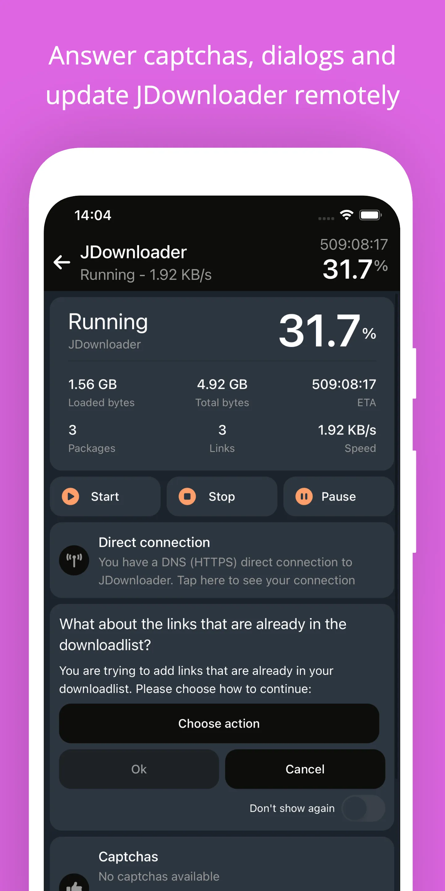 JDownloader Remote Control | Indus Appstore | Screenshot