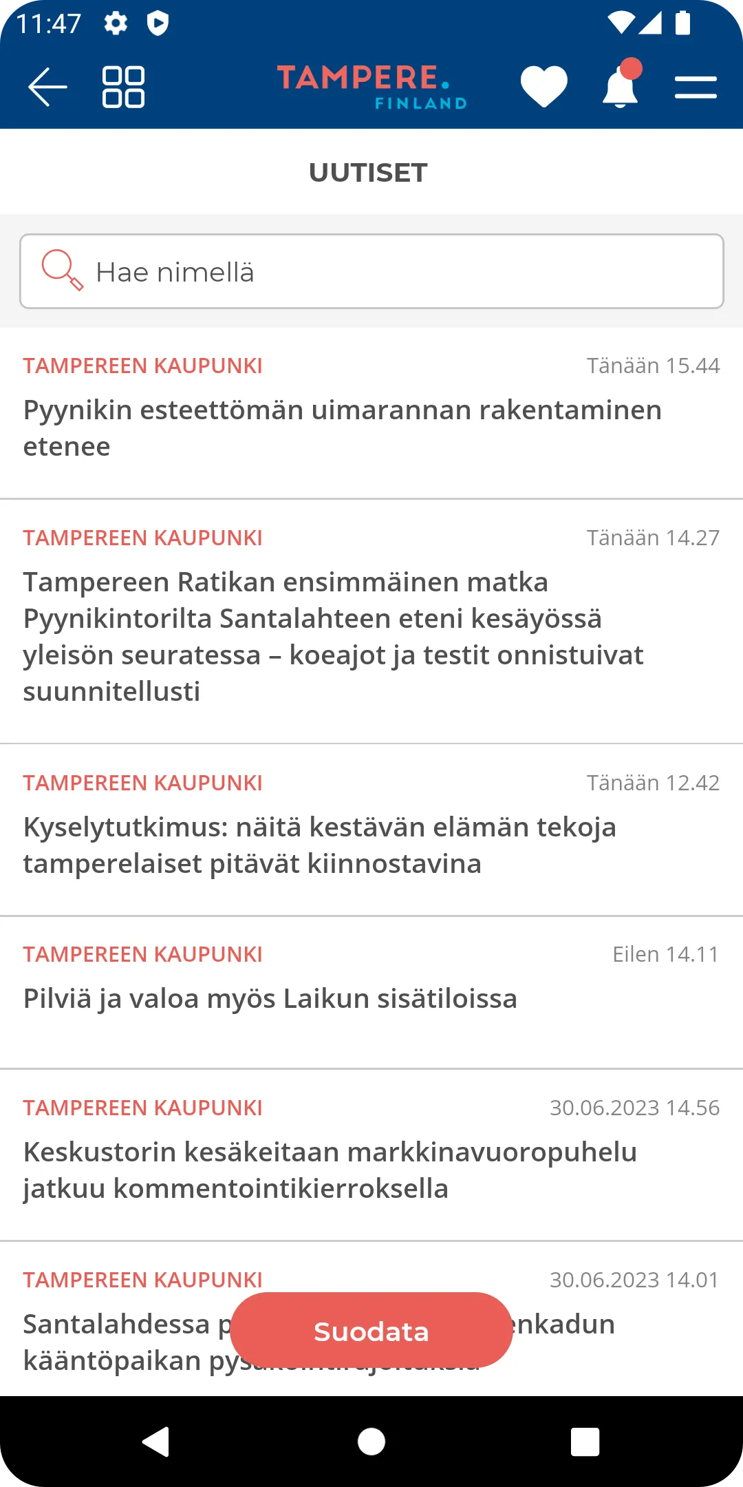 Tampere.Finland | Indus Appstore | Screenshot