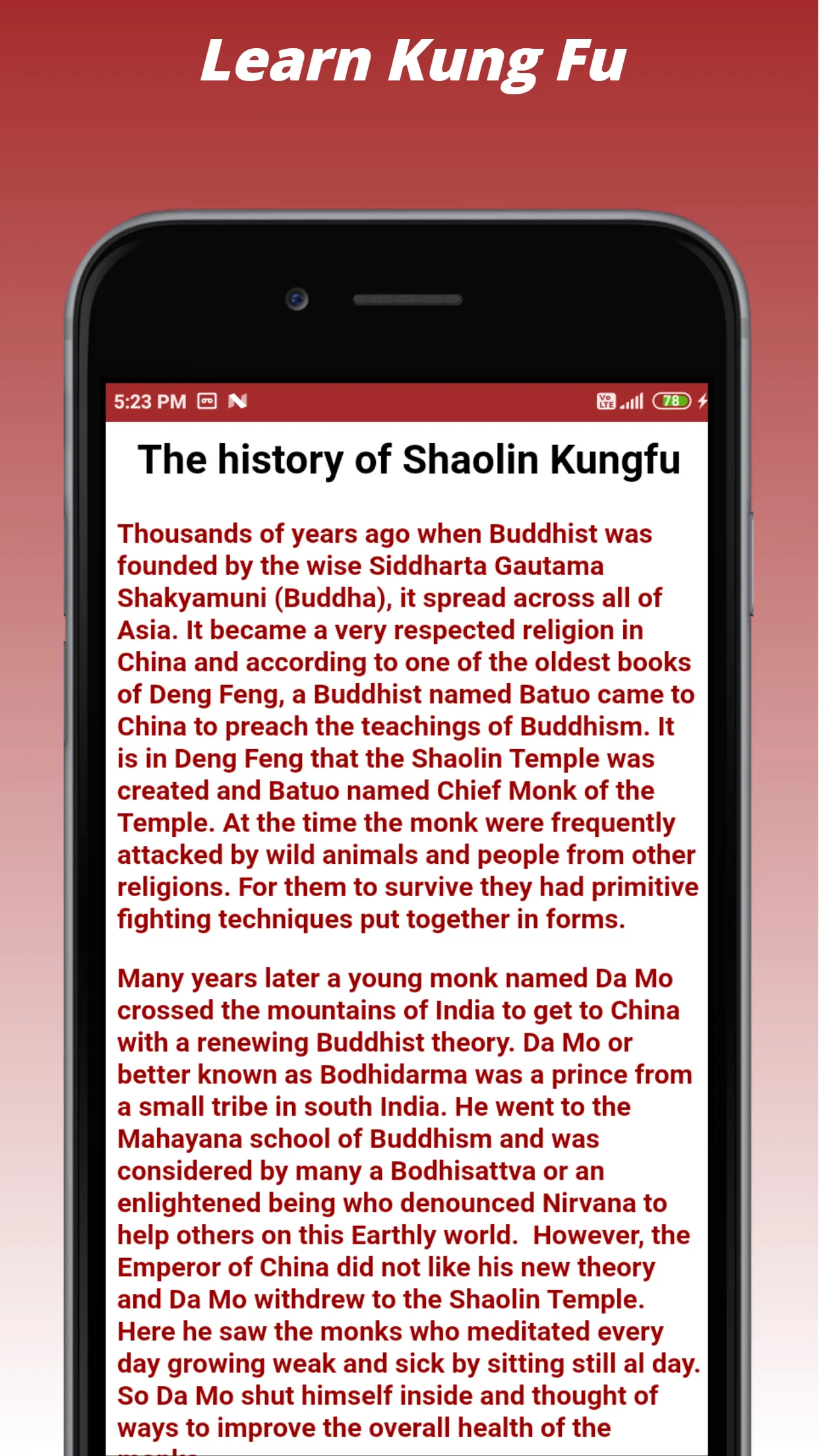 Learn Kungfu | Indus Appstore | Screenshot