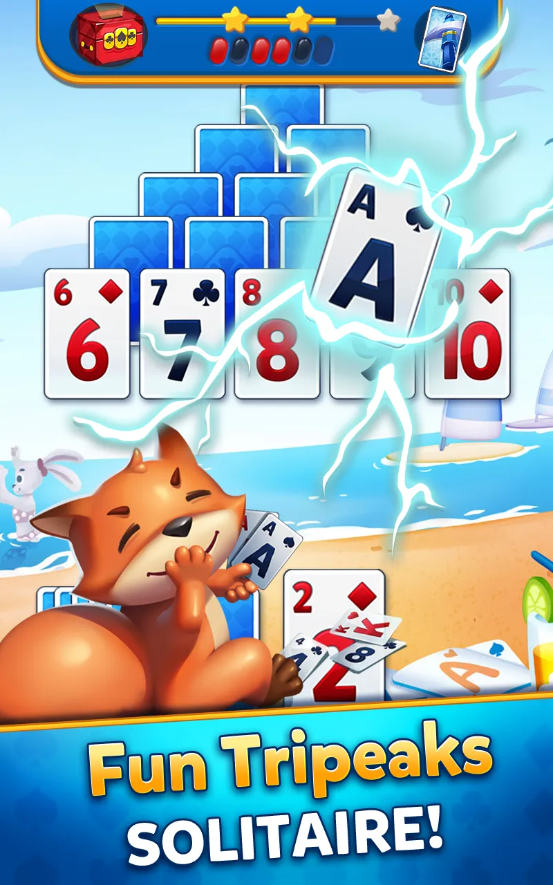 Solitaire Tripeak Travel | Indus Appstore | Screenshot