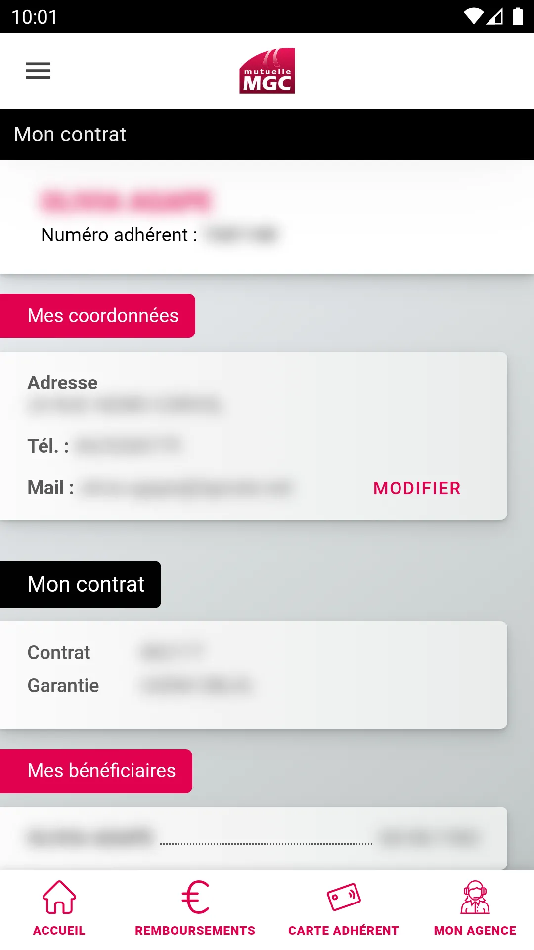 Mutuelle MGC – Espace Adhérent | Indus Appstore | Screenshot