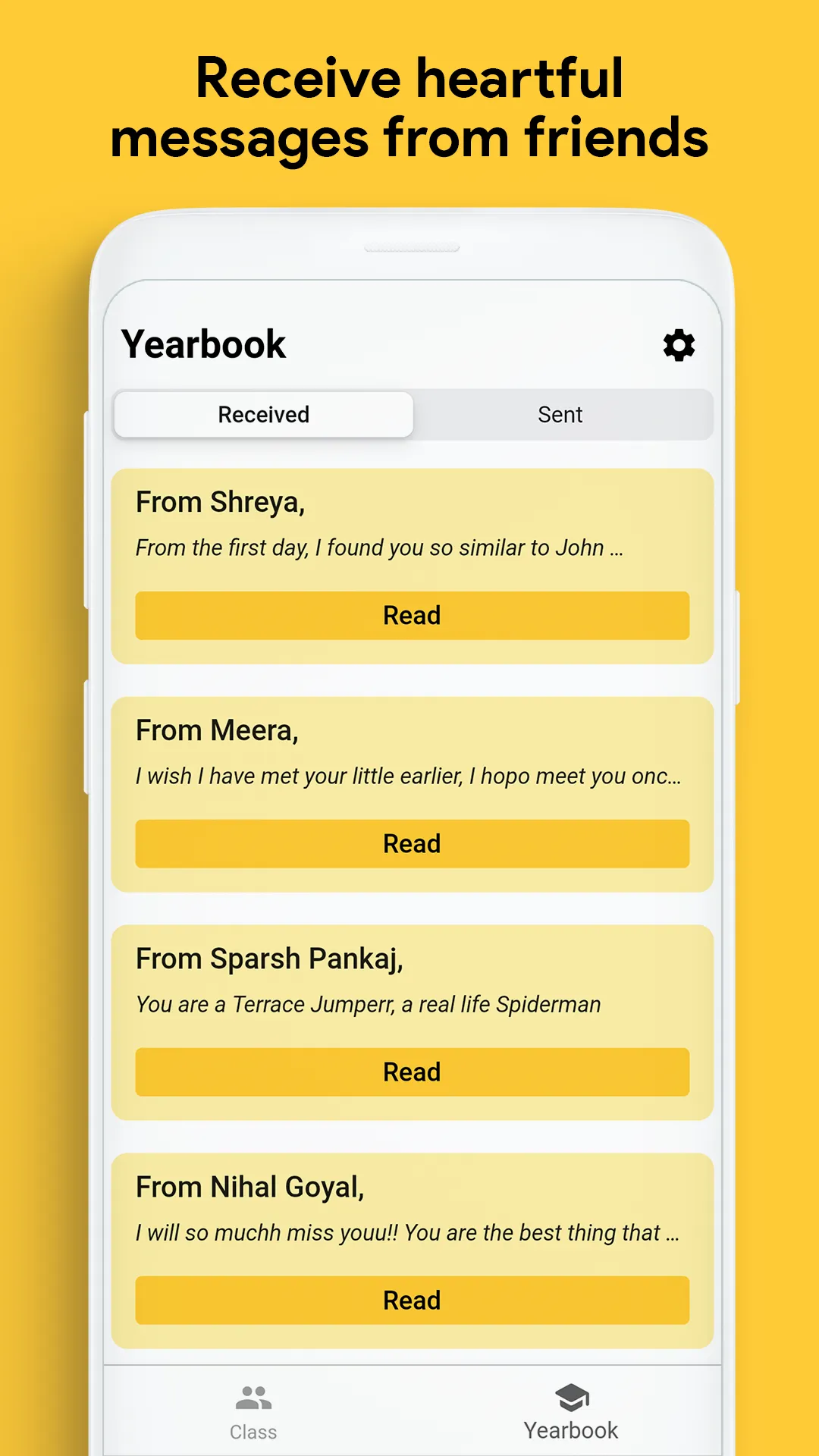 Relic: Your virtual yearbook | Indus Appstore | Screenshot