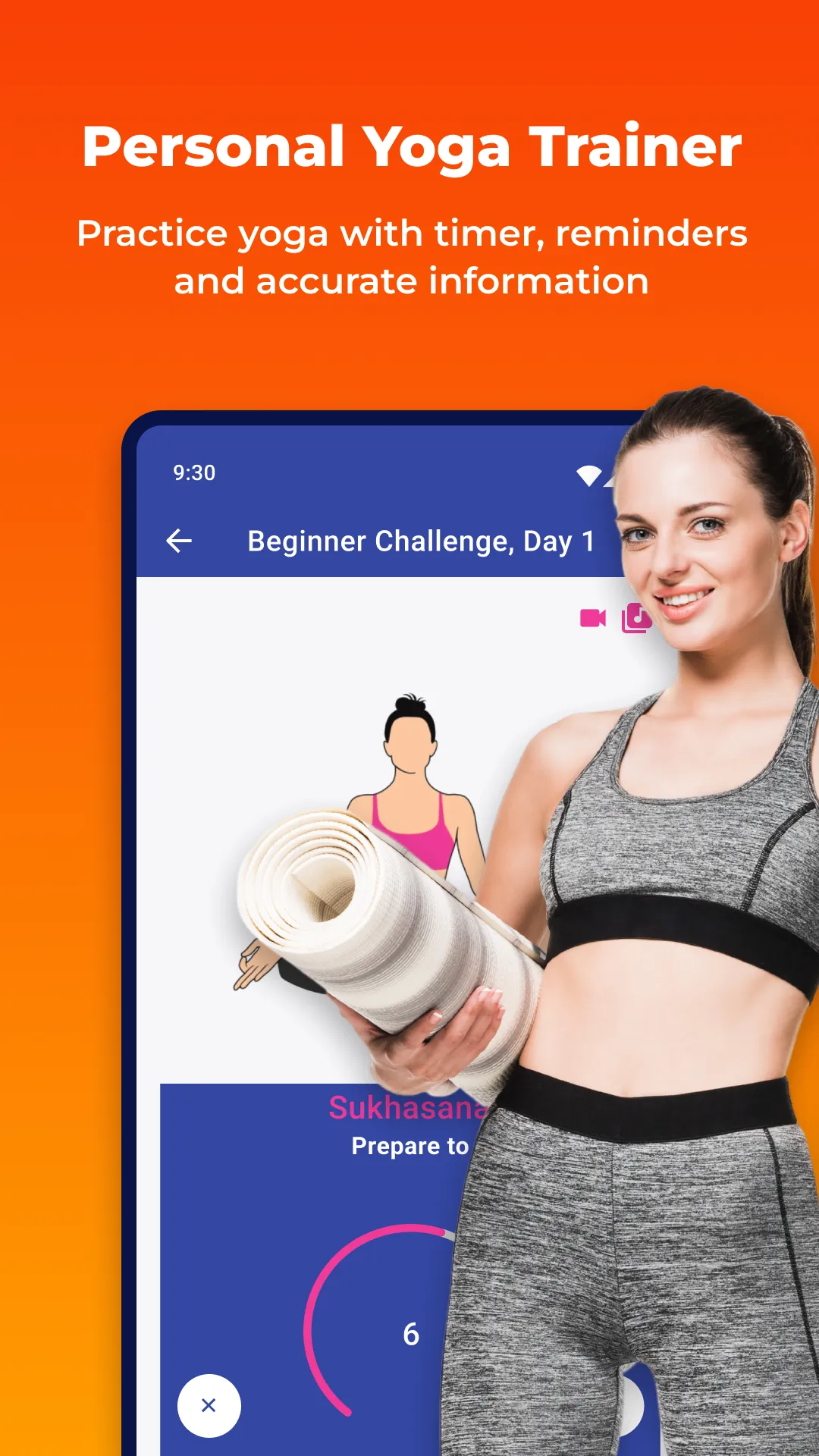 Daily Yoga Workout+Meditation | Indus Appstore | Screenshot