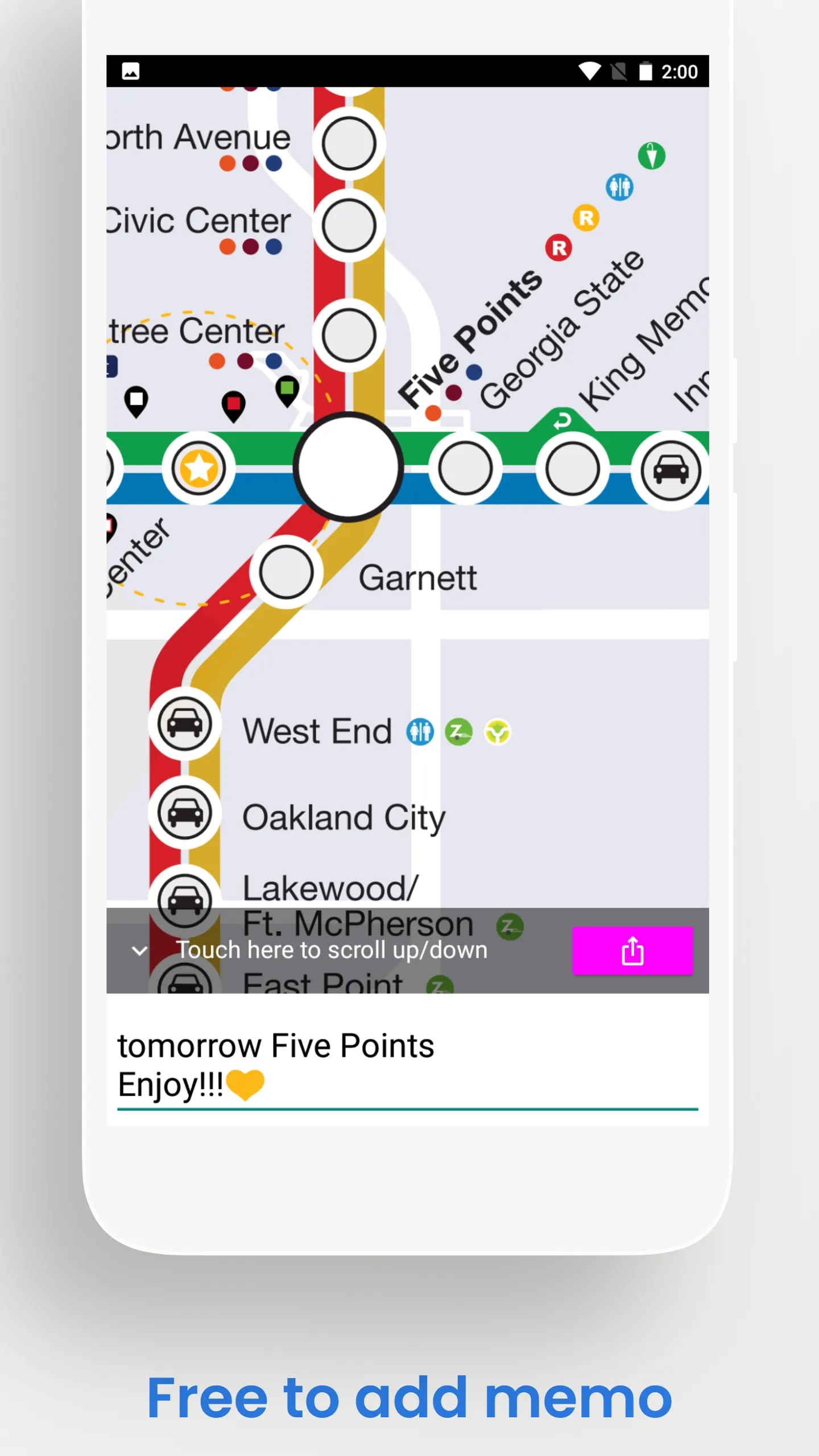 Atlanta Rail Streetcar Guide | Indus Appstore | Screenshot