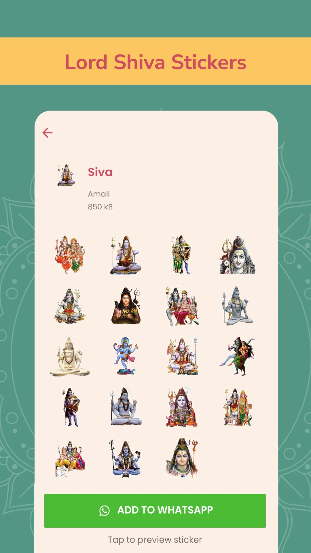 Hindu God Stickers WAStickerap | Indus Appstore | Screenshot