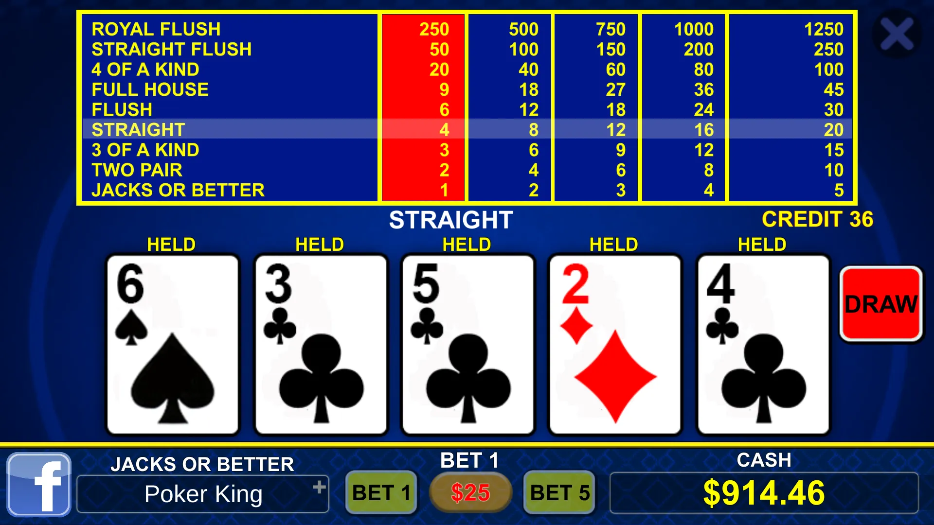 Video Poker World | Indus Appstore | Screenshot