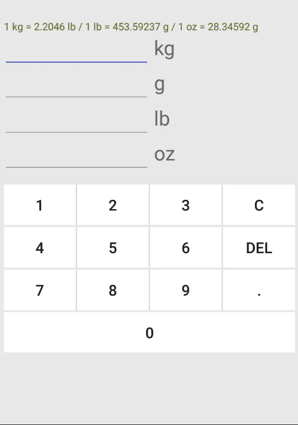 Weight unit converter | Indus Appstore | Screenshot