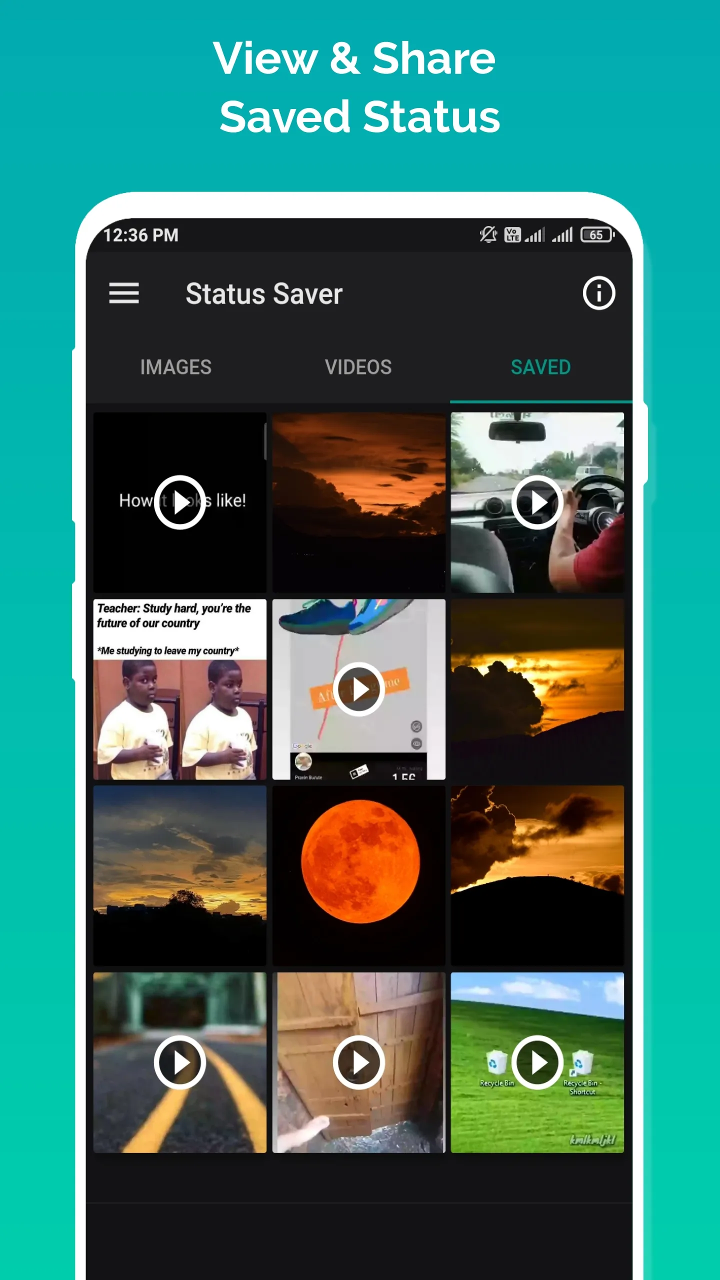 Save Photo & Video Status | Indus Appstore | Screenshot