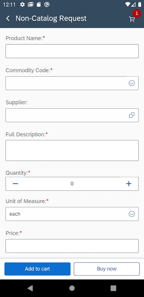 SAP Ariba Procurement | Indus Appstore | Screenshot