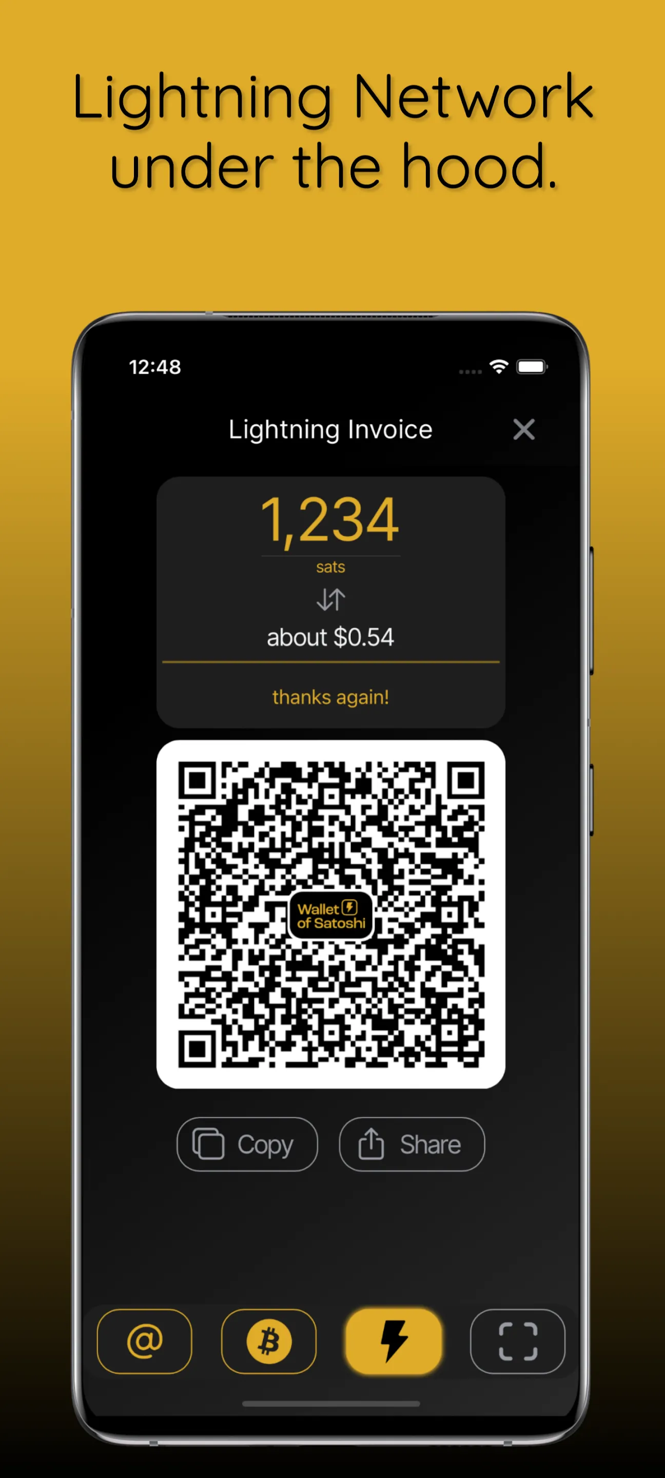 Wallet of Satoshi | Indus Appstore | Screenshot