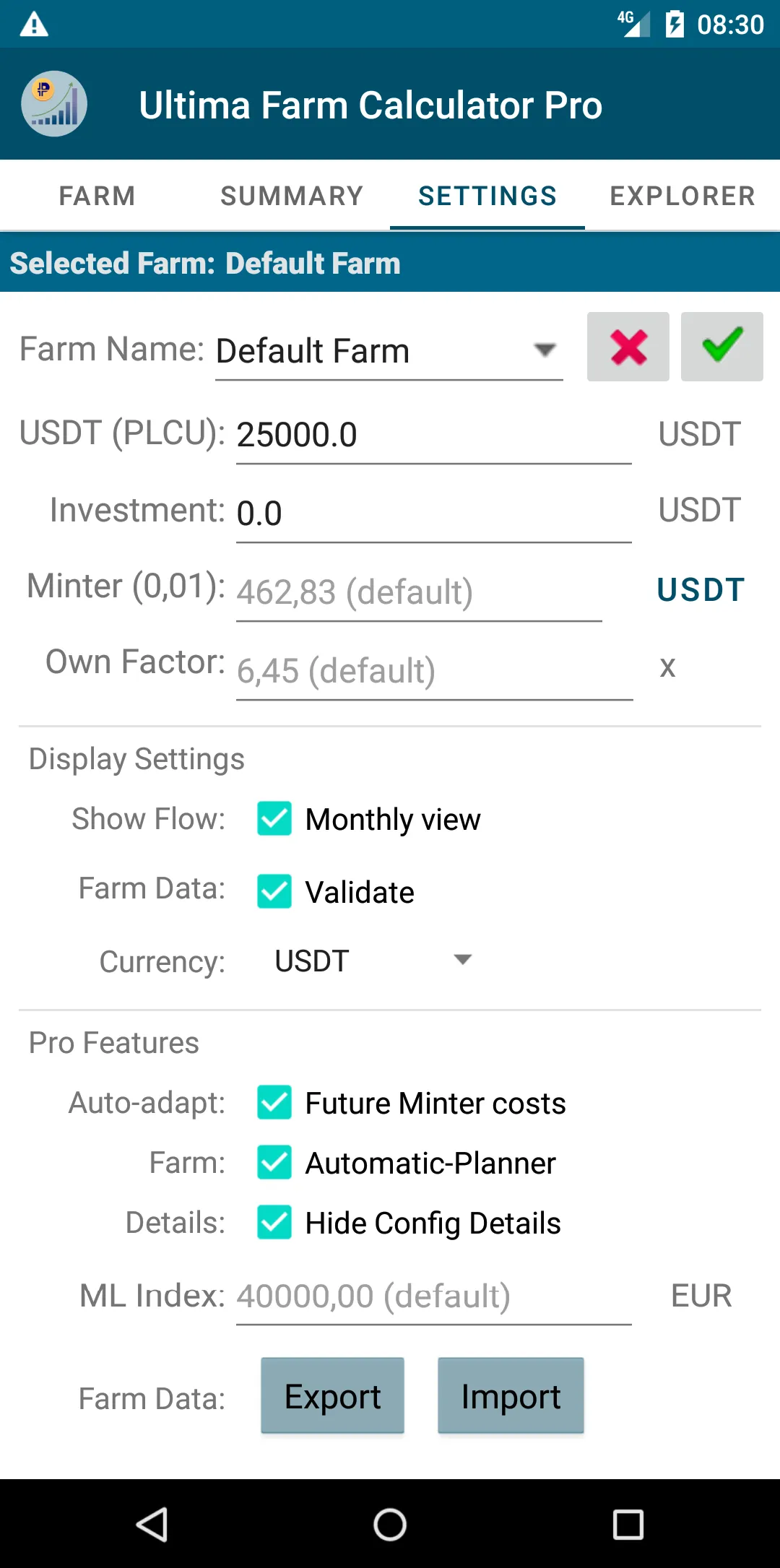 Ultima Farm Calculator | Indus Appstore | Screenshot