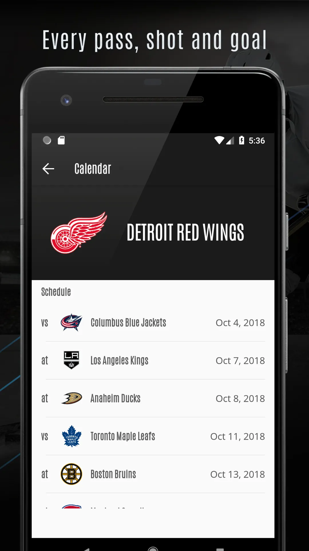 24/25 NHL Schedule & Reminder | Indus Appstore | Screenshot