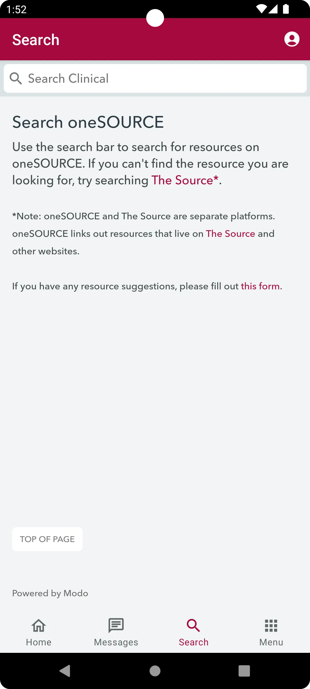 oneSOURCE by UCHealth | Indus Appstore | Screenshot