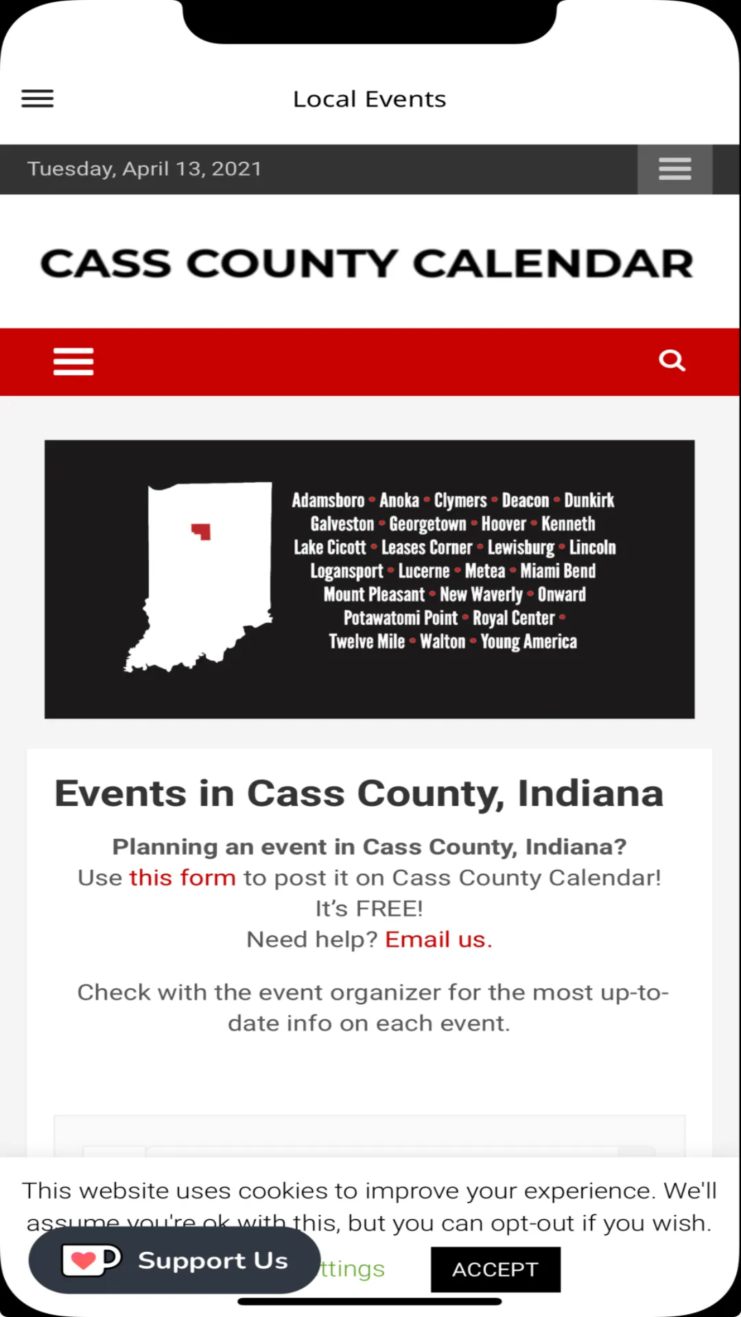 Cass County INfo | Indus Appstore | Screenshot