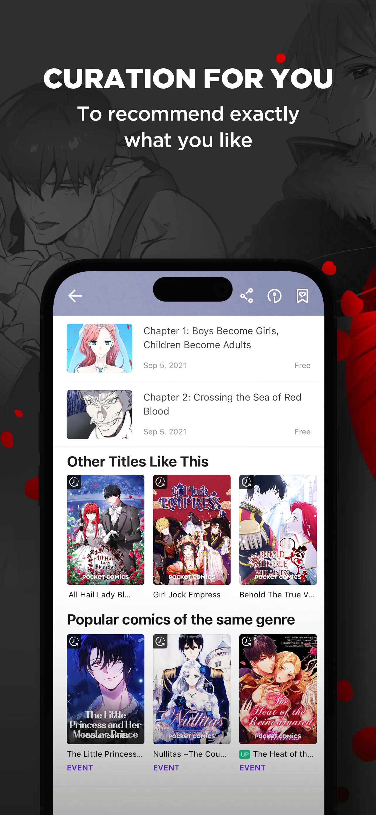 POCKET COMICS: Premium Webtoon | Indus Appstore | Screenshot