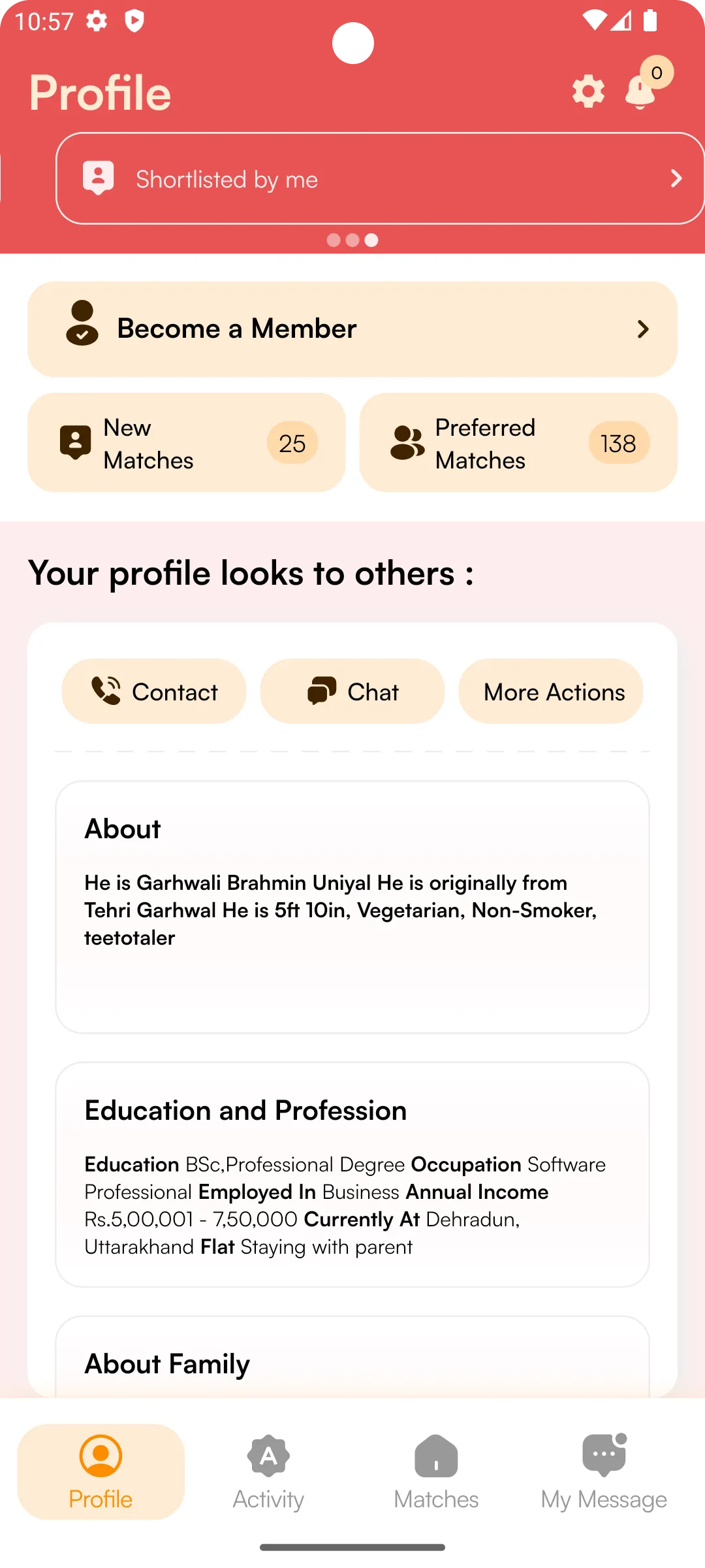 Maangal.com Matrimonial App | Indus Appstore | Screenshot