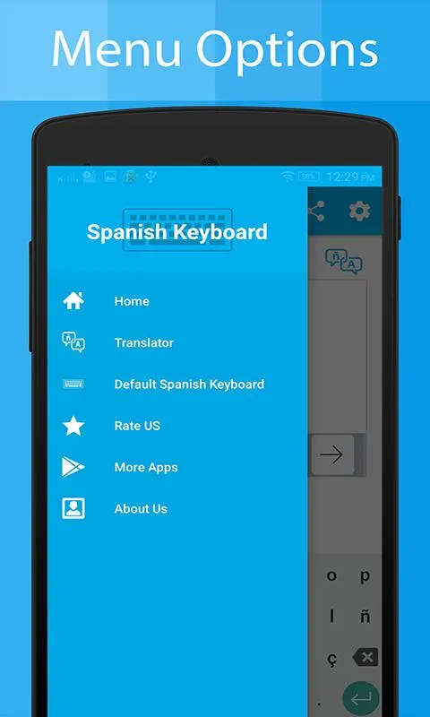 Spanish Keyboard & Translator | Indus Appstore | Screenshot