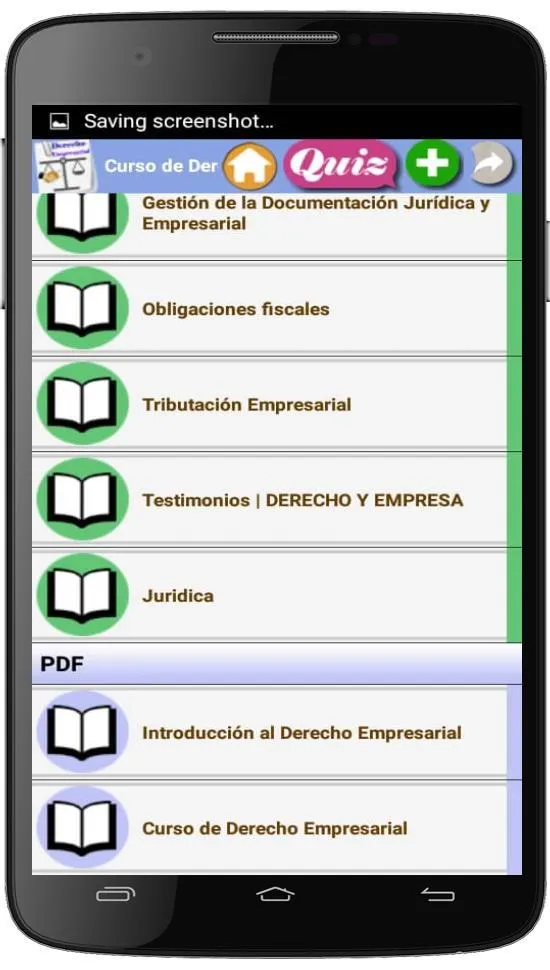 Curso de Derecho Empresarial | Indus Appstore | Screenshot