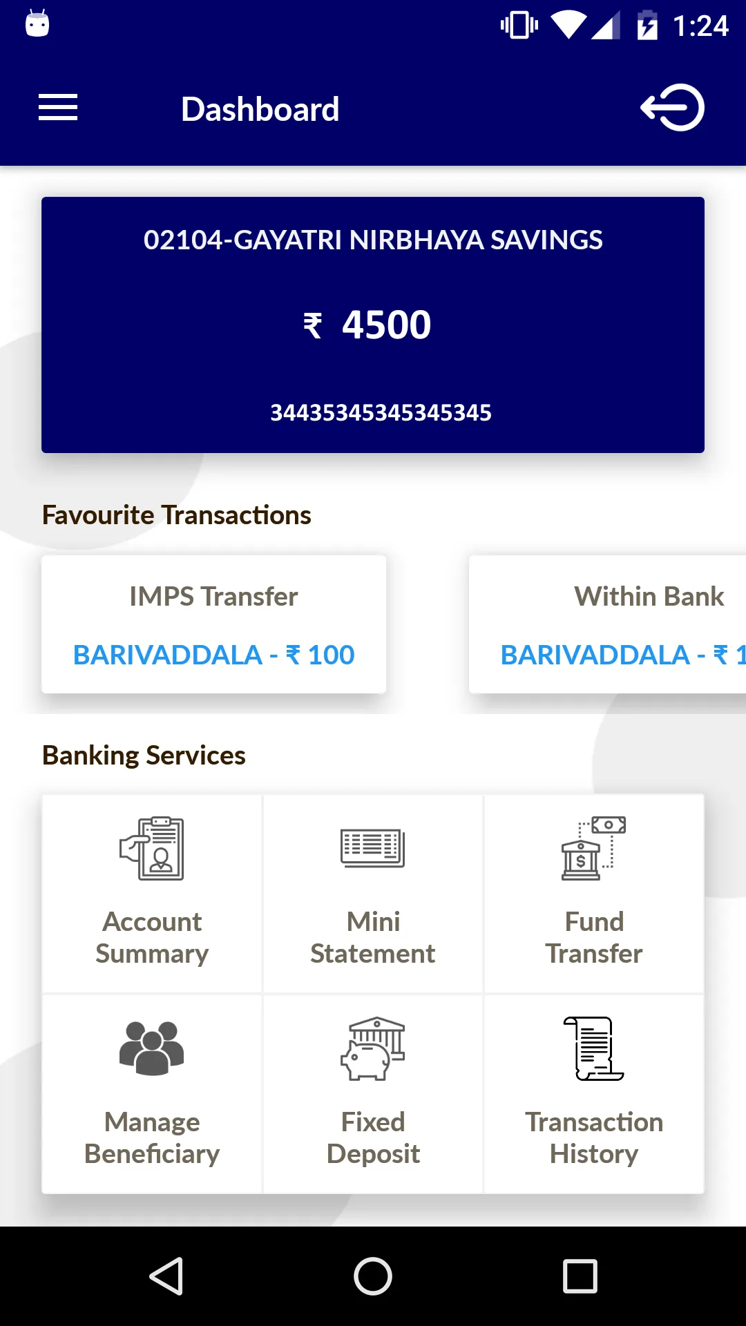 GAYATRI MOBILE BANKING | Indus Appstore | Screenshot