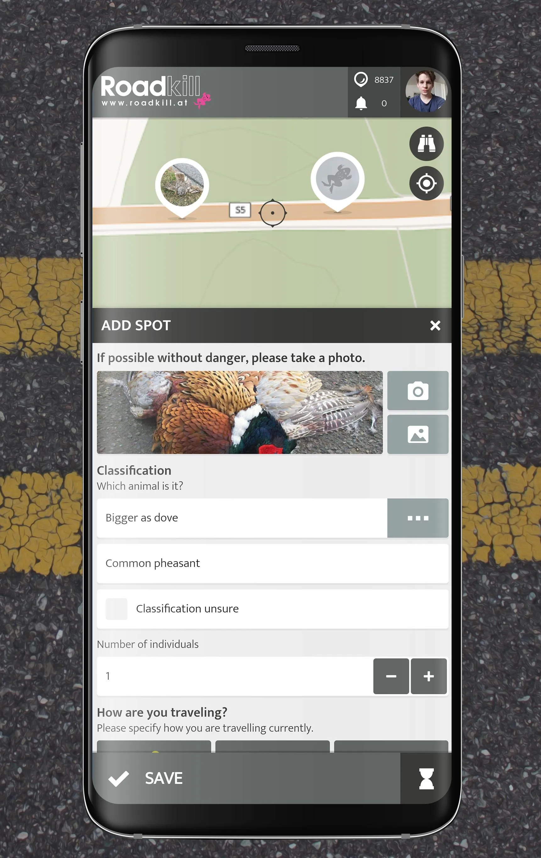 Roadkill | SPOTTERON | Indus Appstore | Screenshot