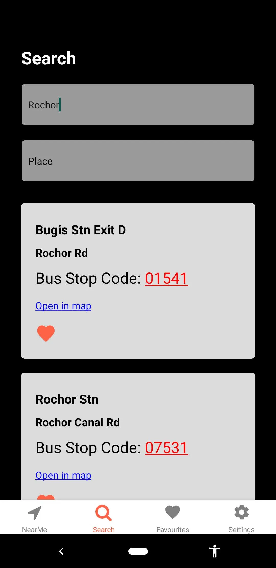 Singapore Bus Arrival | Indus Appstore | Screenshot