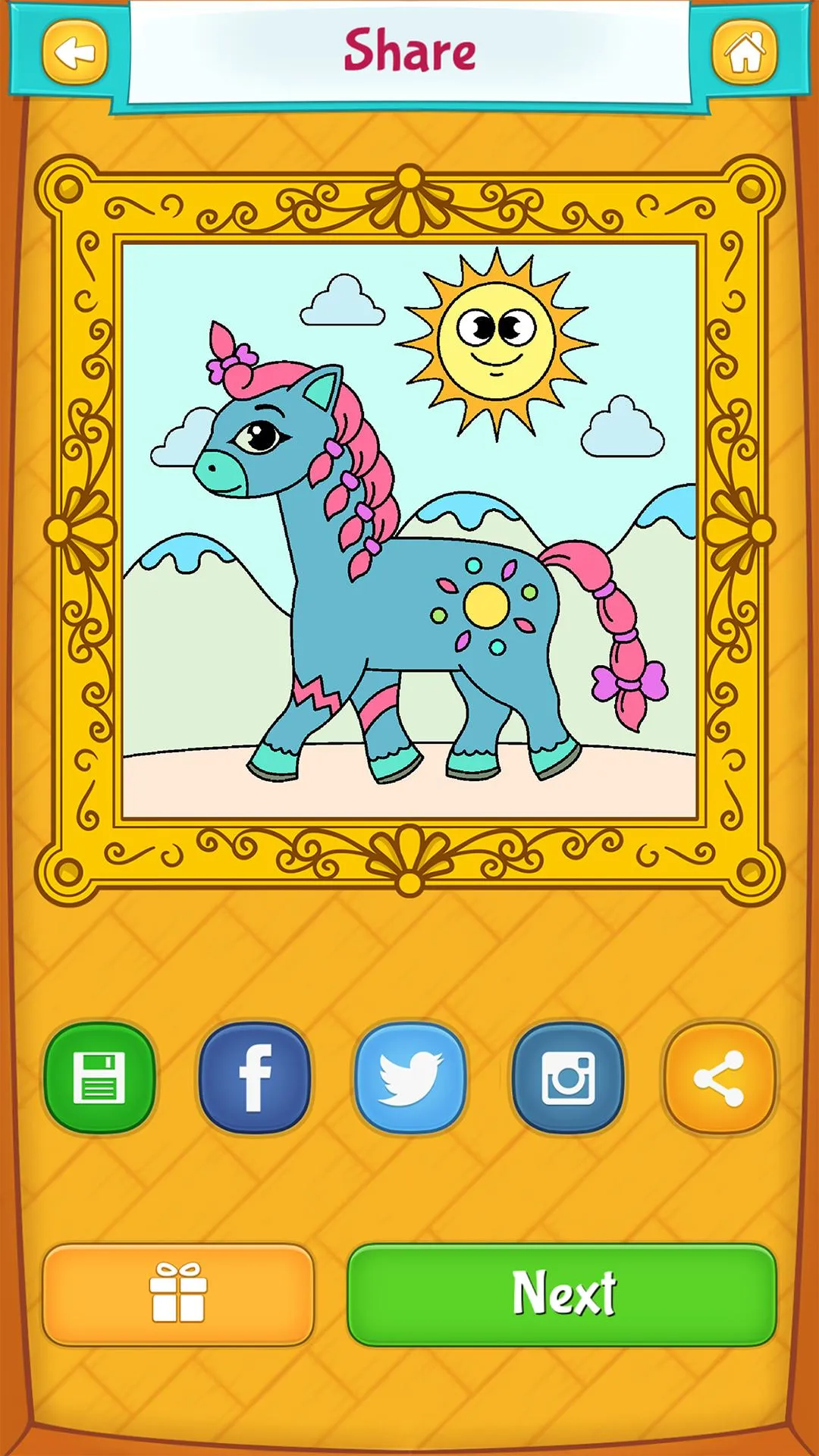 Horse Coloring Pages | Indus Appstore | Screenshot