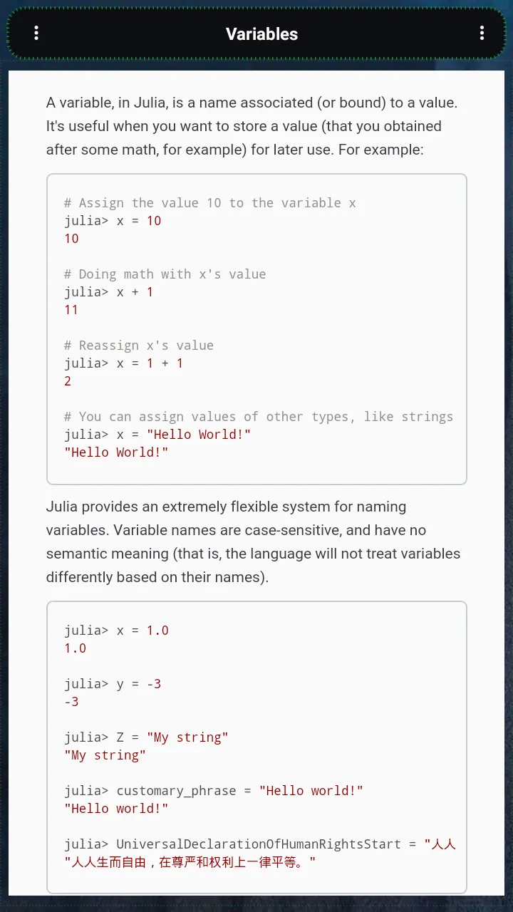 Julia Programming Language | Indus Appstore | Screenshot