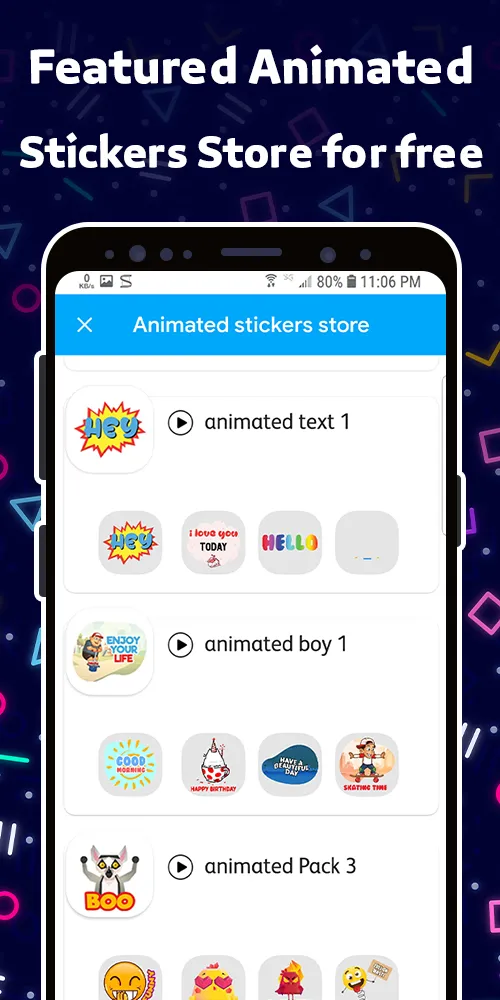 Animated Sticker Maker Whats‏ | Indus Appstore | Screenshot