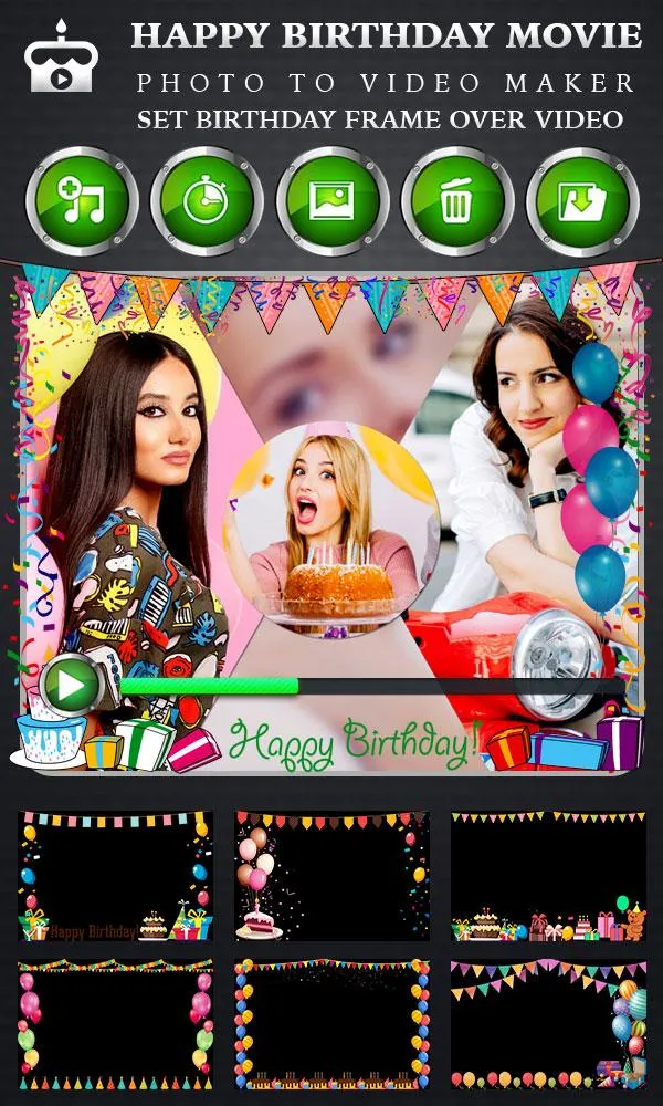 Birthday Video Maker with Song | Indus Appstore | Screenshot