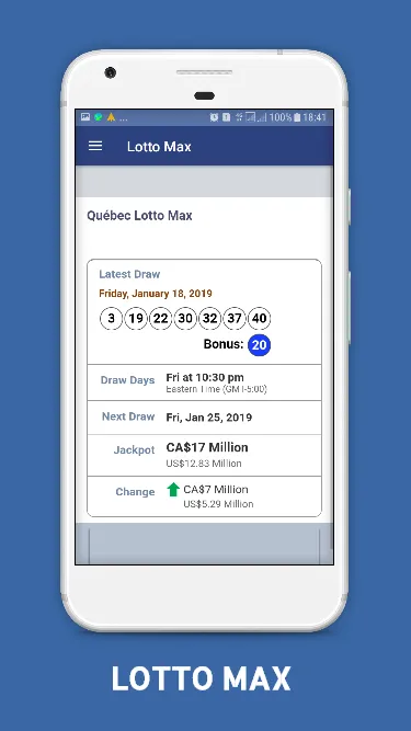 Résultats du Loto Quebec | Indus Appstore | Screenshot