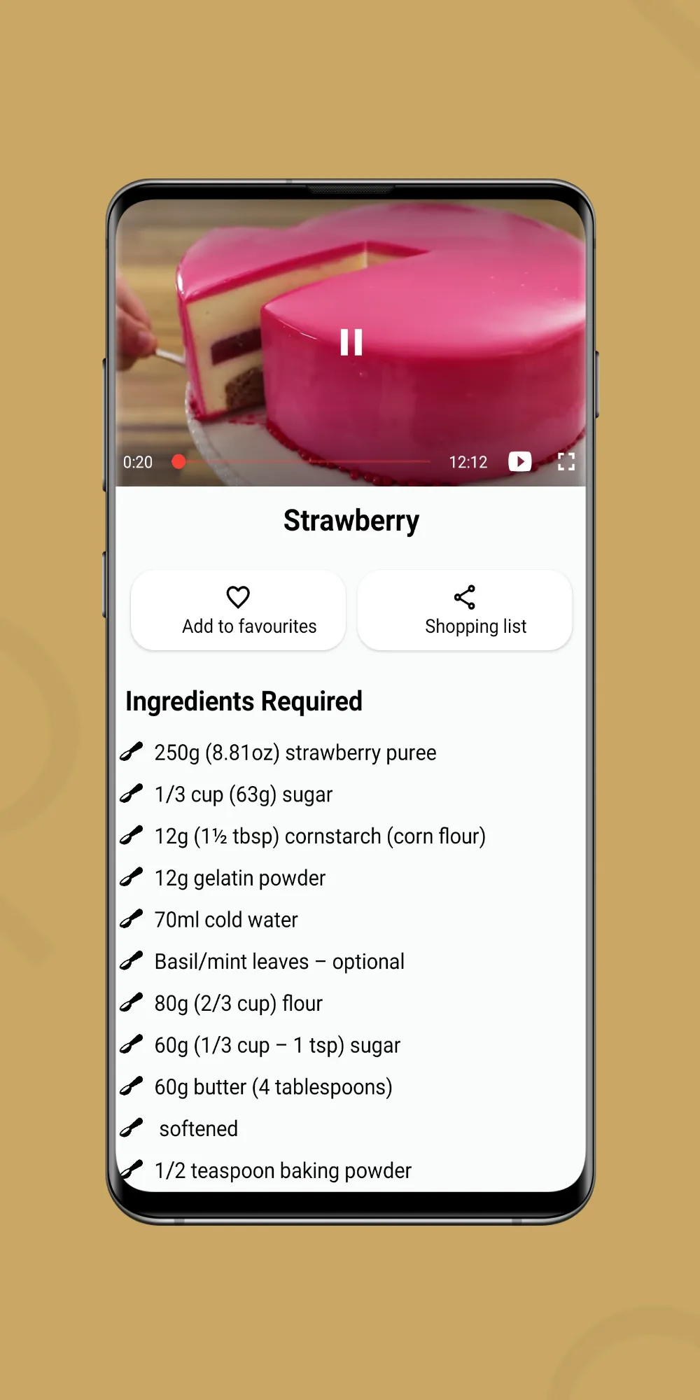 Cake Recipes Kitchen | Indus Appstore | Screenshot