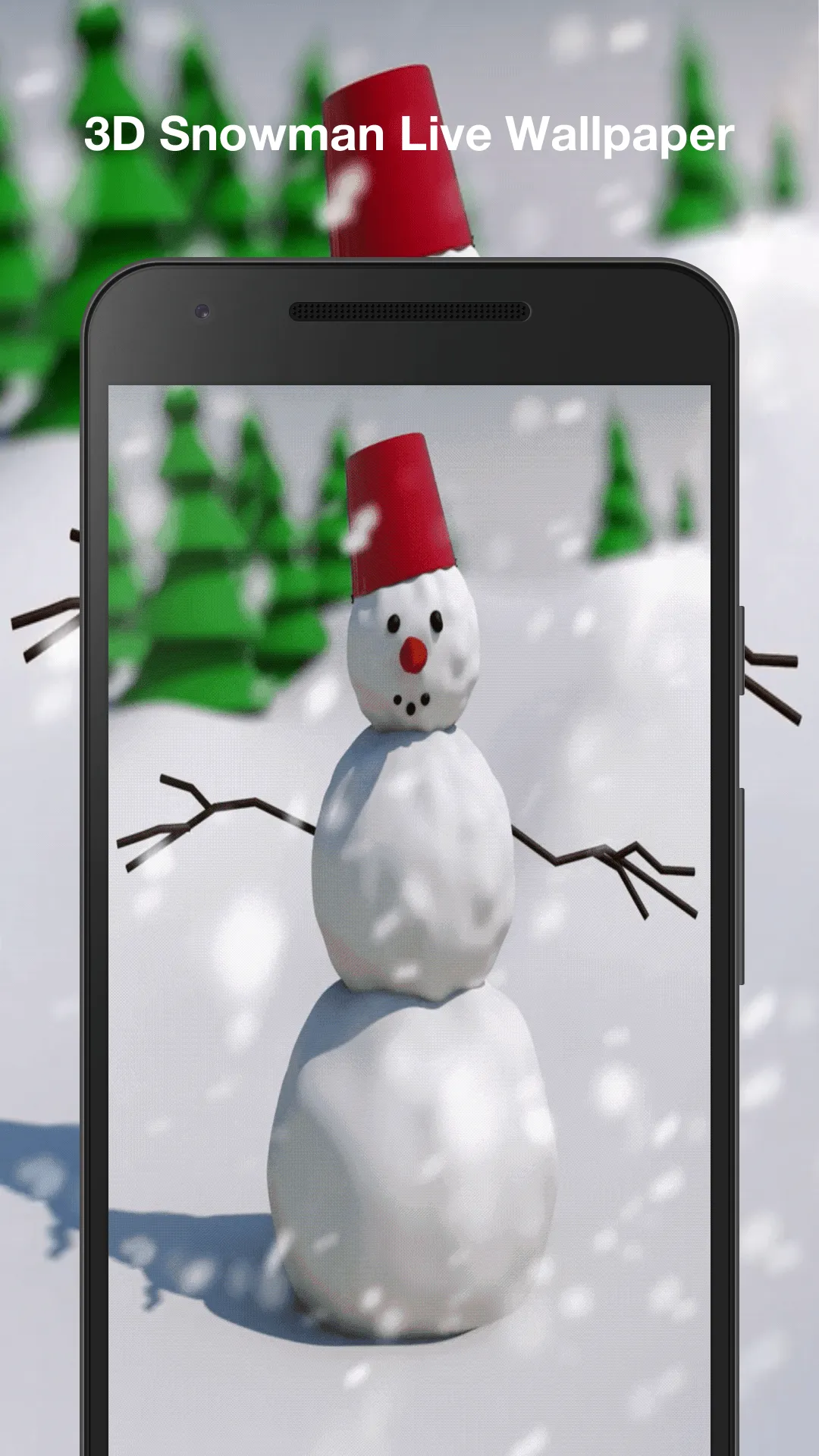 3d Snowman Live Wallpaper | Indus Appstore | Screenshot