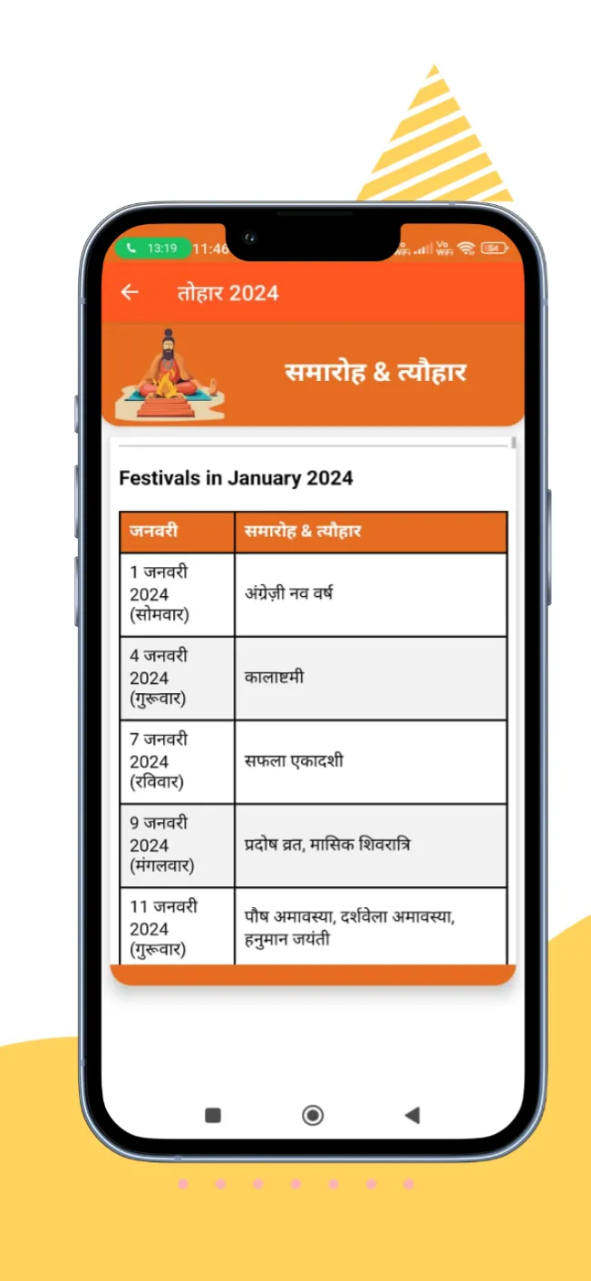 Hindi Calendar 2025 - पंचांग | Indus Appstore | Screenshot