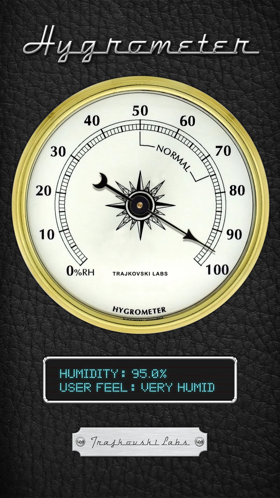 Hygrometer - Relative Humidity | Indus Appstore | Screenshot