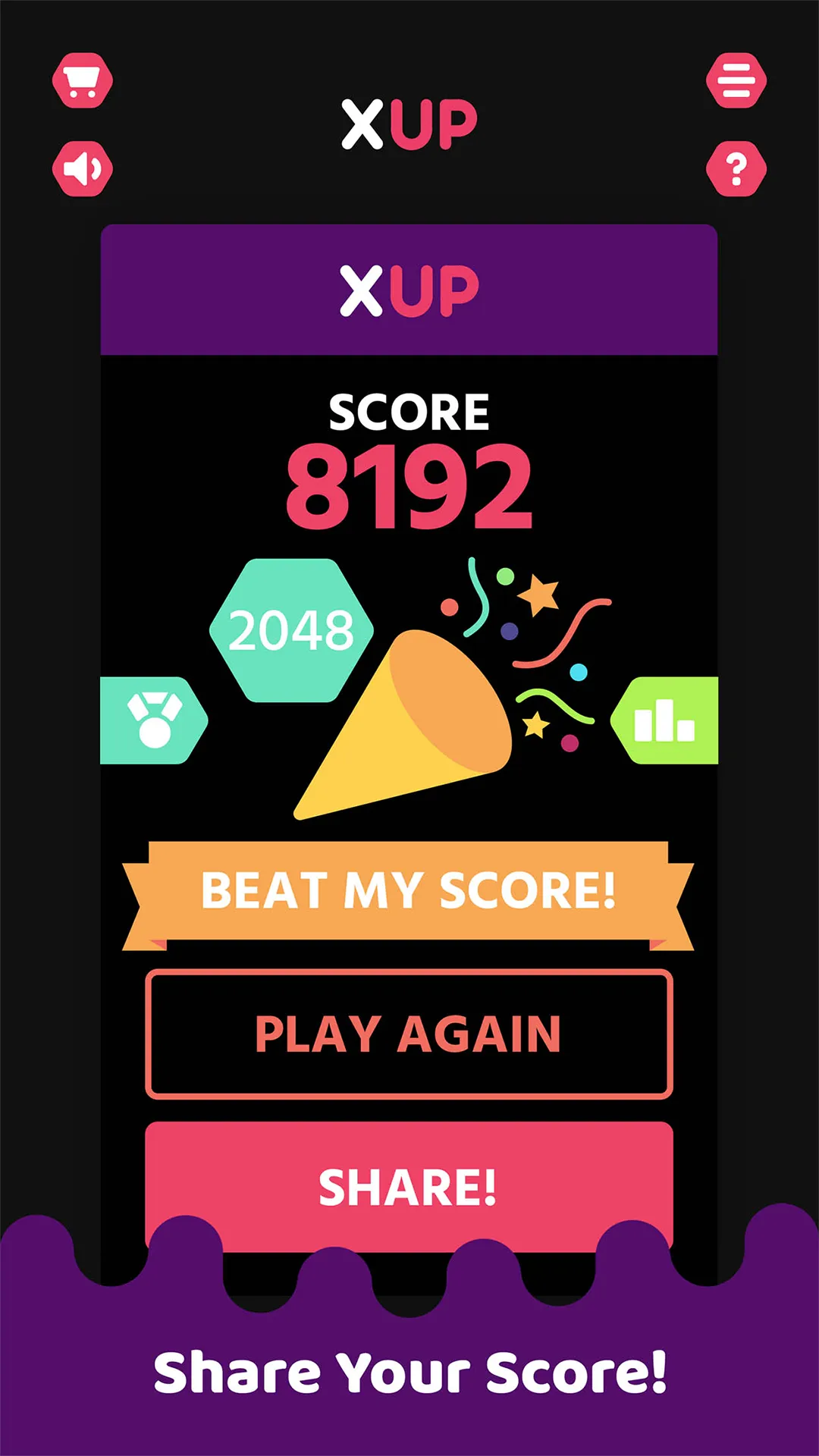 XUP - Hexa Sort 2048 Game | Indus Appstore | Screenshot