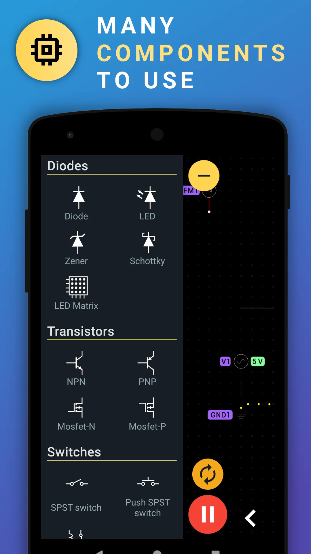 PROTO - circuit simulator | Indus Appstore | Screenshot