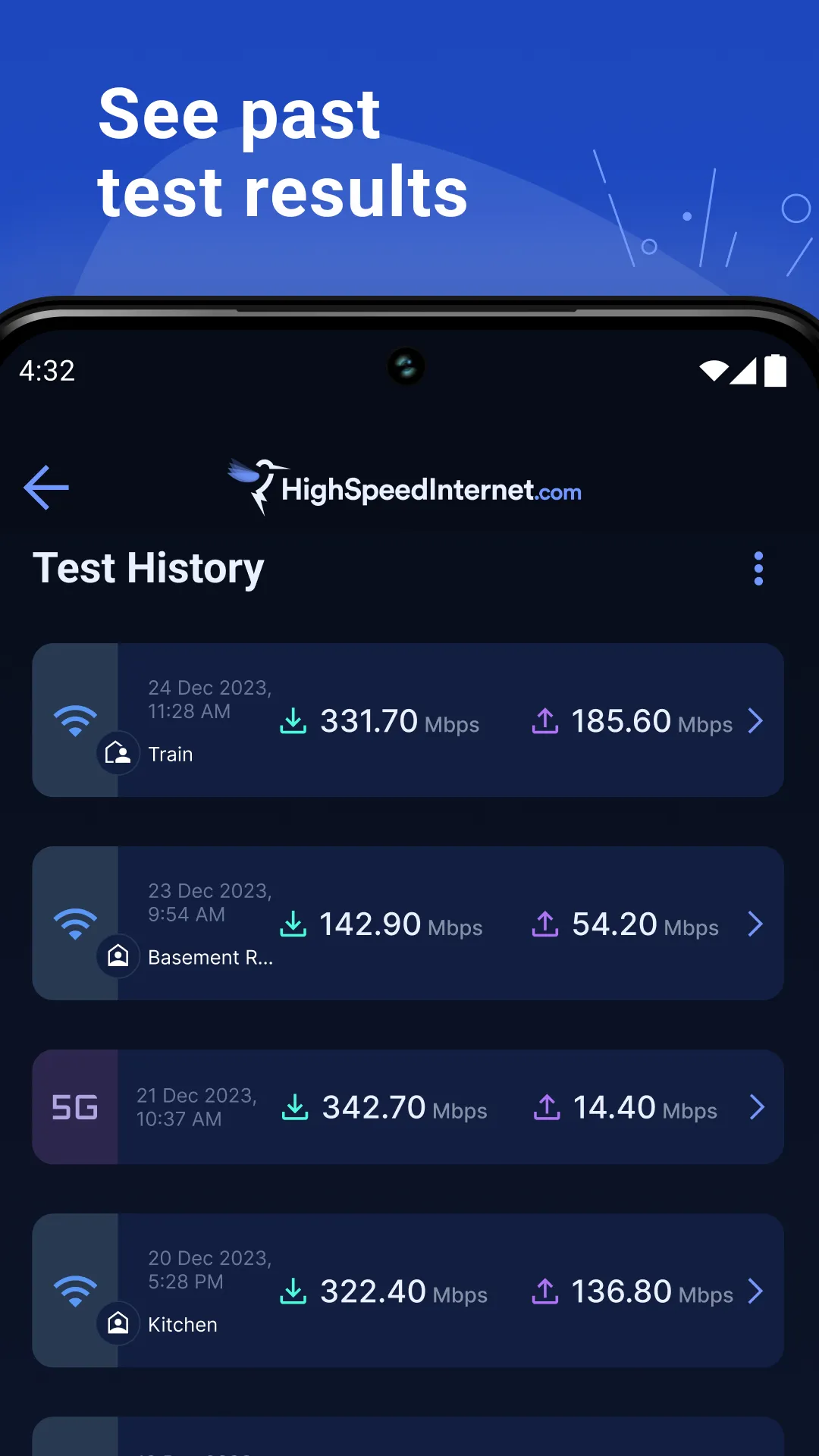 Speed Test | HighSpeedInternet | Indus Appstore | Screenshot