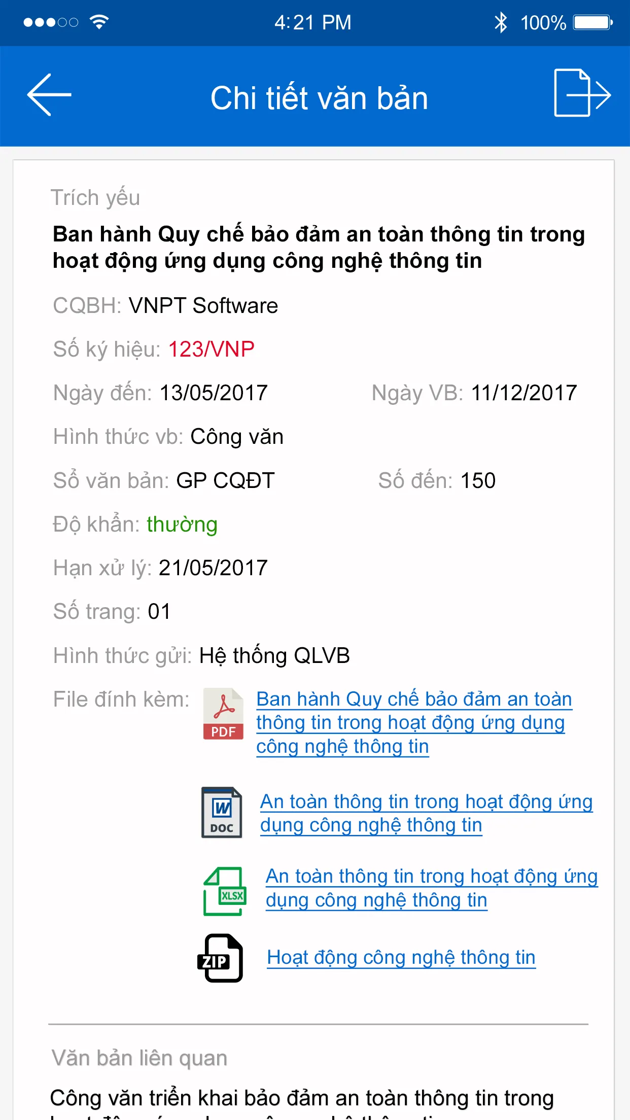 VNPT iOffice 4.0 - Cao Bằng | Indus Appstore | Screenshot