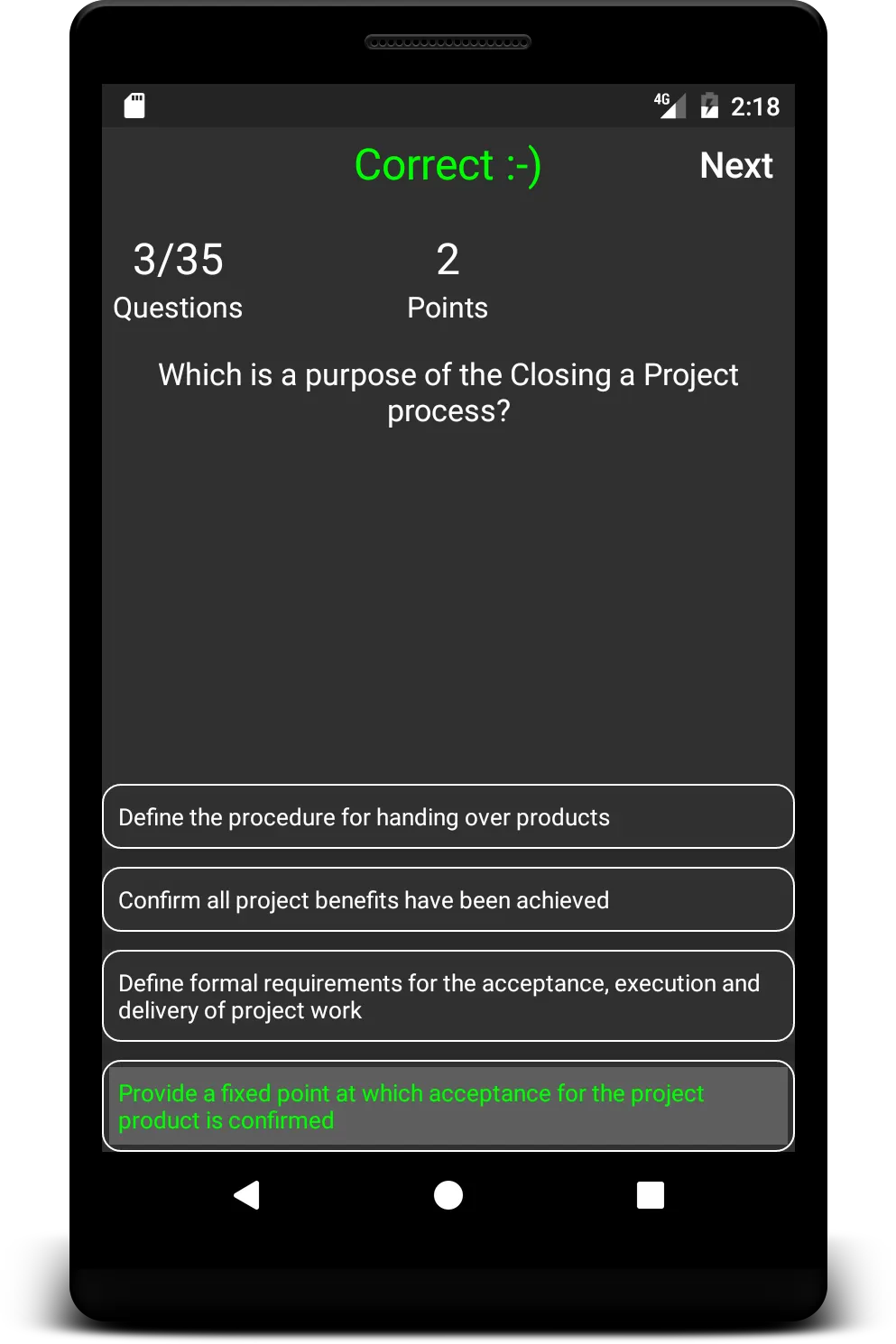 Prince2 Foundation Trainer EN | Indus Appstore | Screenshot