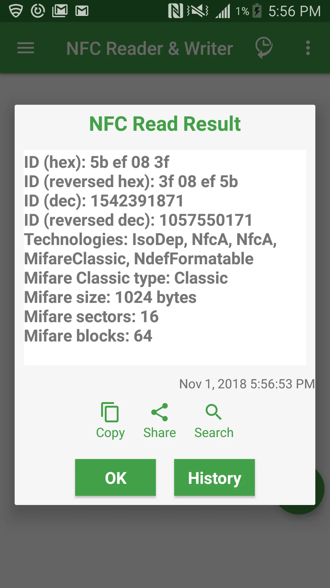 NFC/RF Reader and Writer | Indus Appstore | Screenshot