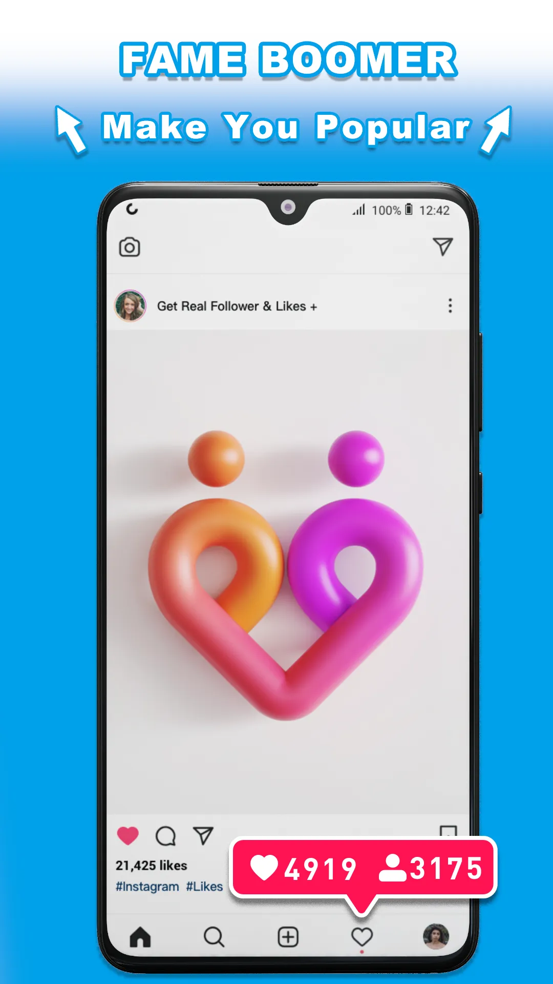 Get Real Followers & Likes + | Indus Appstore | Screenshot