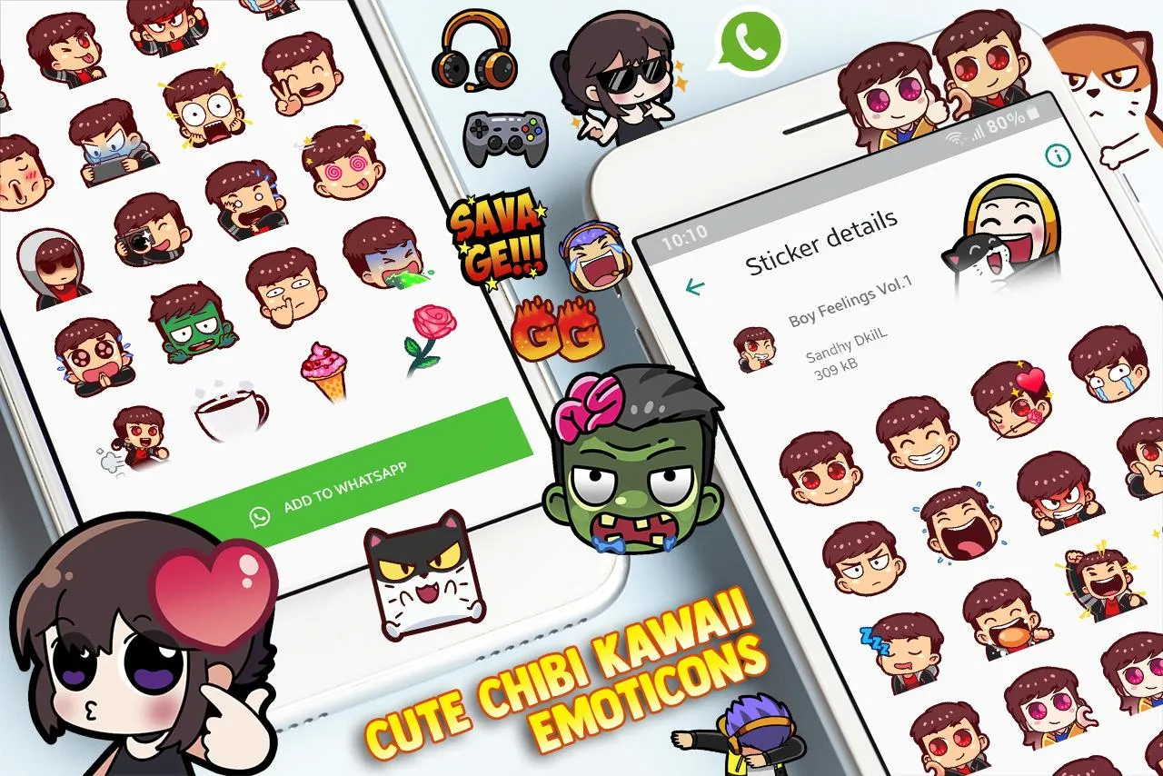 Cute Chibi WAStickerApps | Indus Appstore | Screenshot