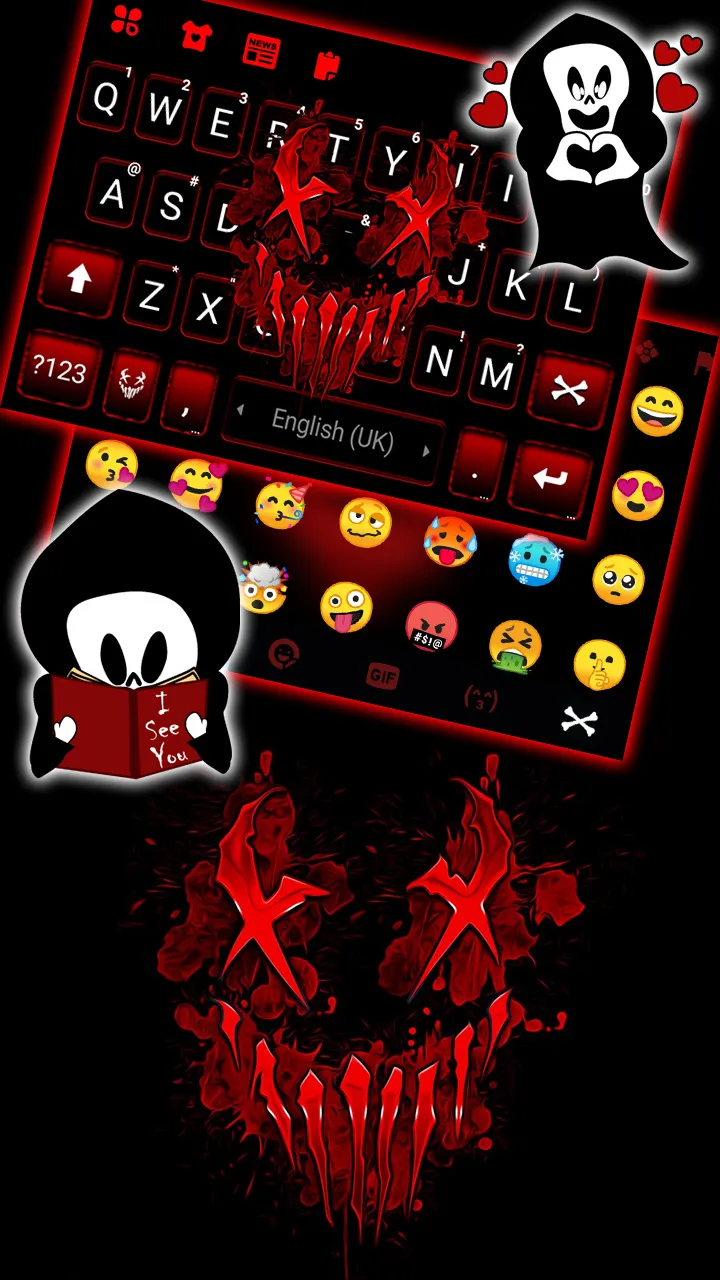 Neon Horror Mask Theme | Indus Appstore | Screenshot