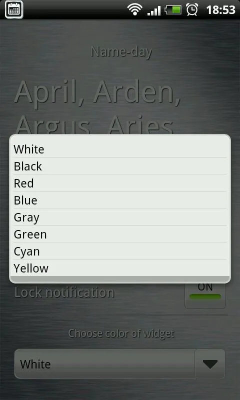 Name-day notification & widget | Indus Appstore | Screenshot