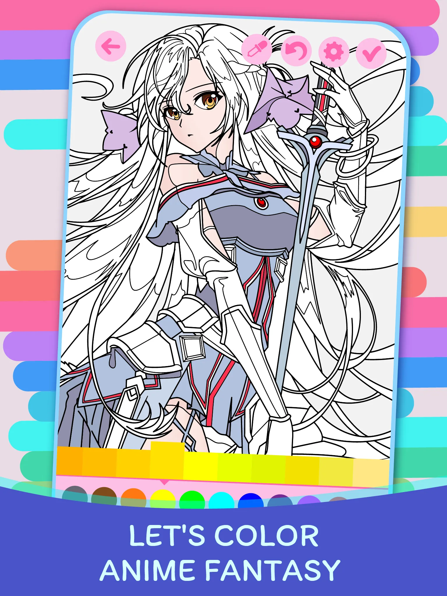 Anime Fantasy Coloring Book | Indus Appstore | Screenshot