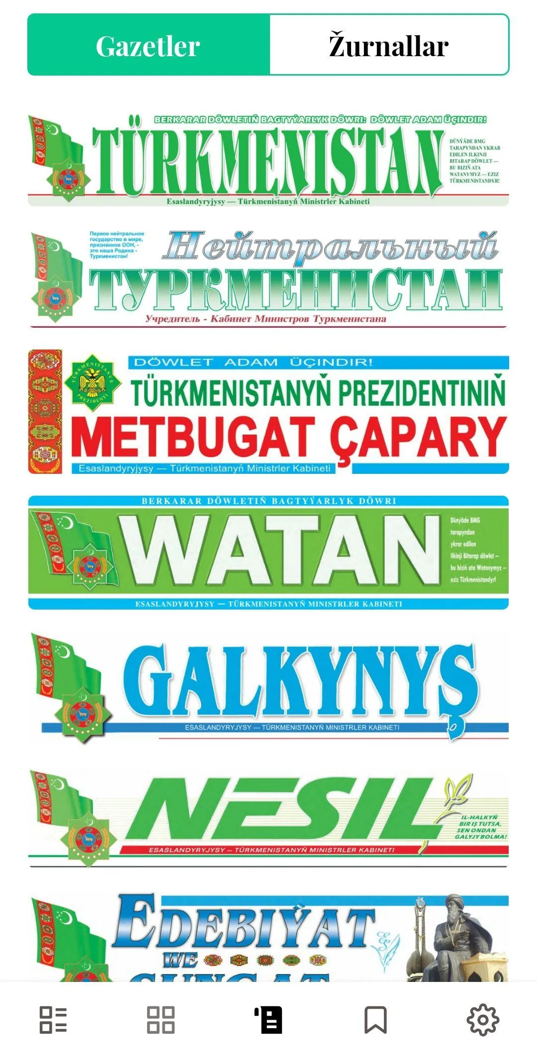 Türkmenmetbugat | Indus Appstore | Screenshot