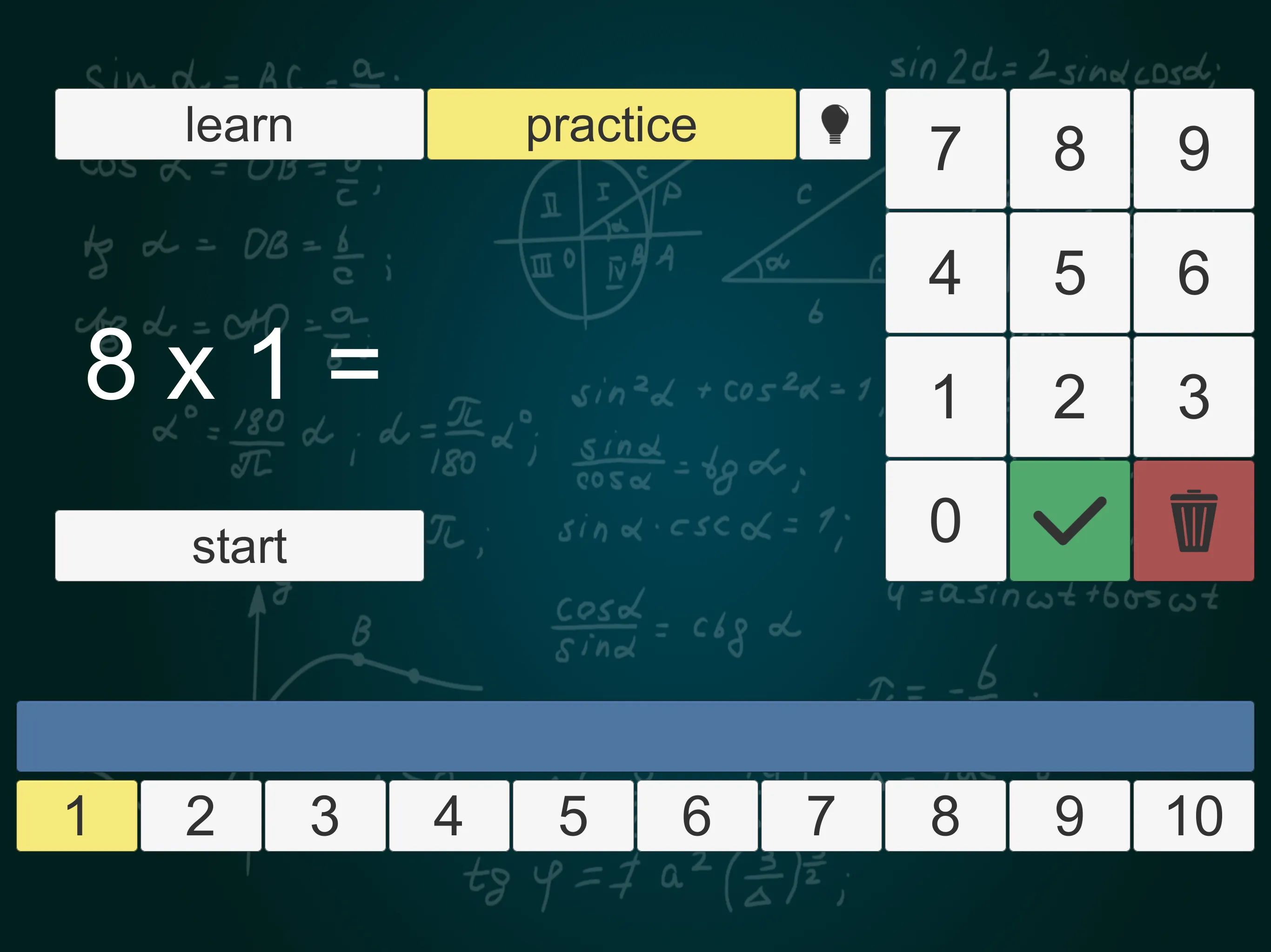 1x1 Math Trainer | Indus Appstore | Screenshot